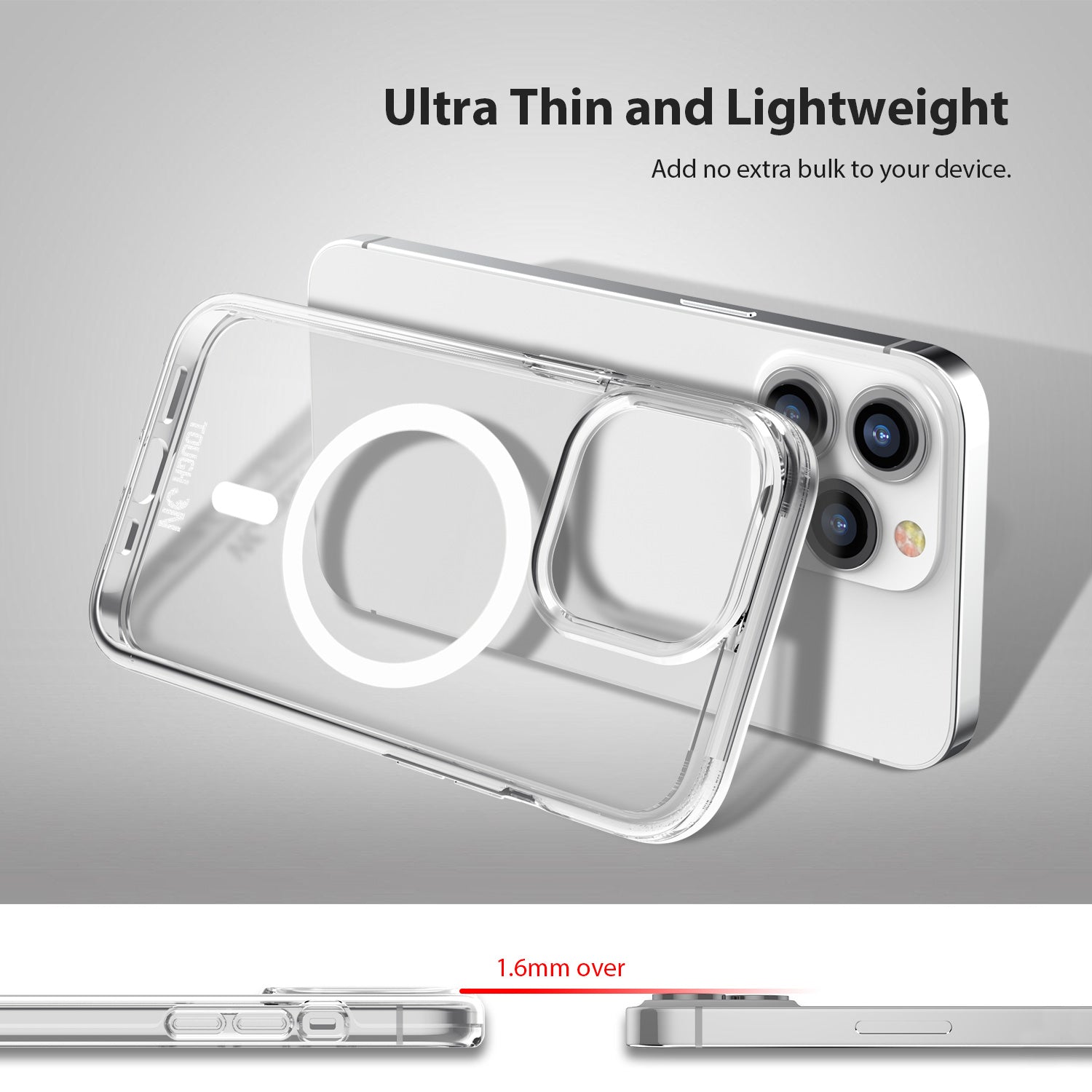 Tough On iPhone 15 Pro Max Clear Case with MagSafe