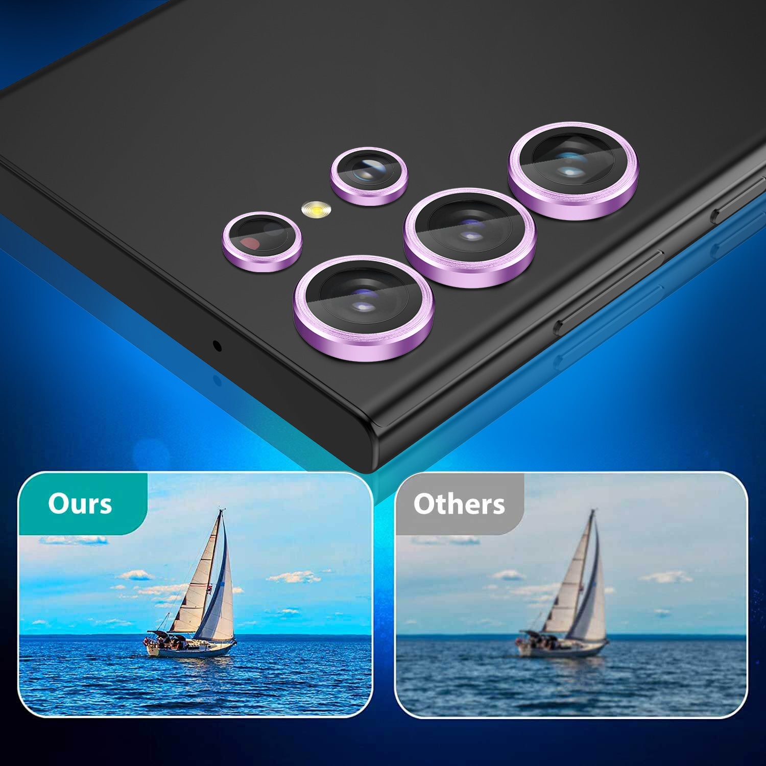 Tough On Samsung Galaxy S23 / S23 Plus Rear Camera Lens Protector