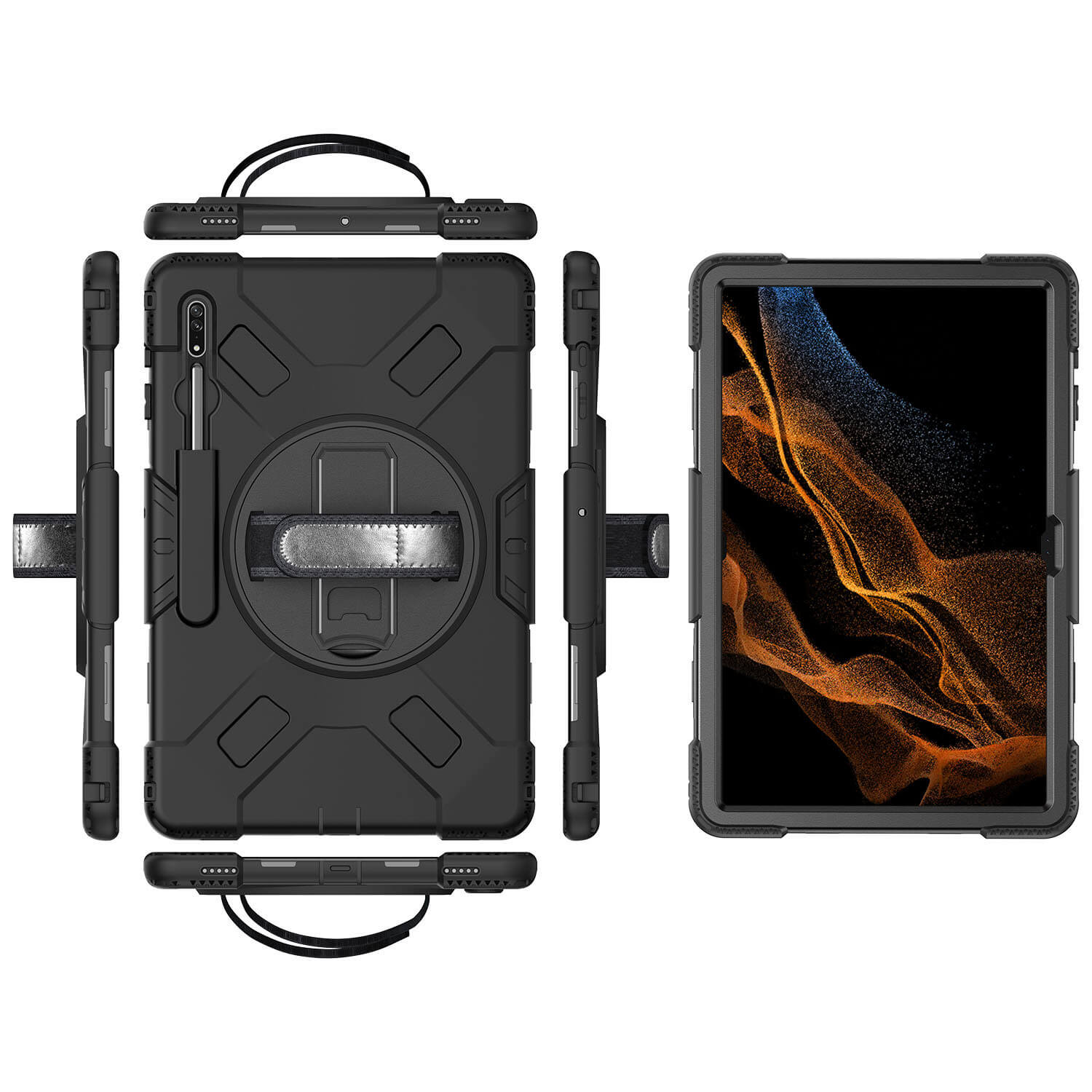 PTC Select Samsung Galaxy Tab S9 Ultra / S8 Ultra Case Rugged Protection Black