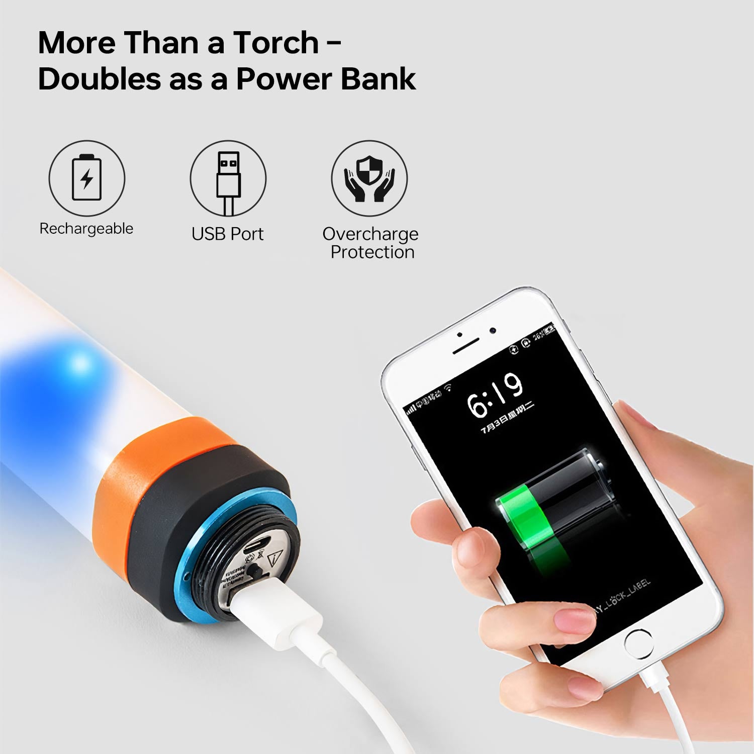 Multi Function Camping Torch with Power Bank