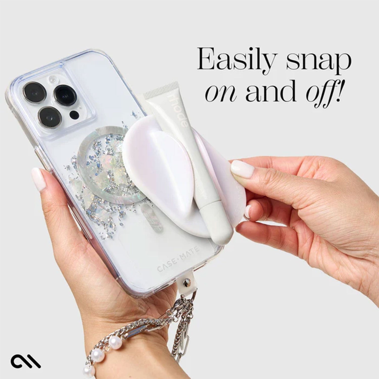 Case-Mate Stardust Glossy™ MagSafe Lip Gloss Holder Soap Bubble
