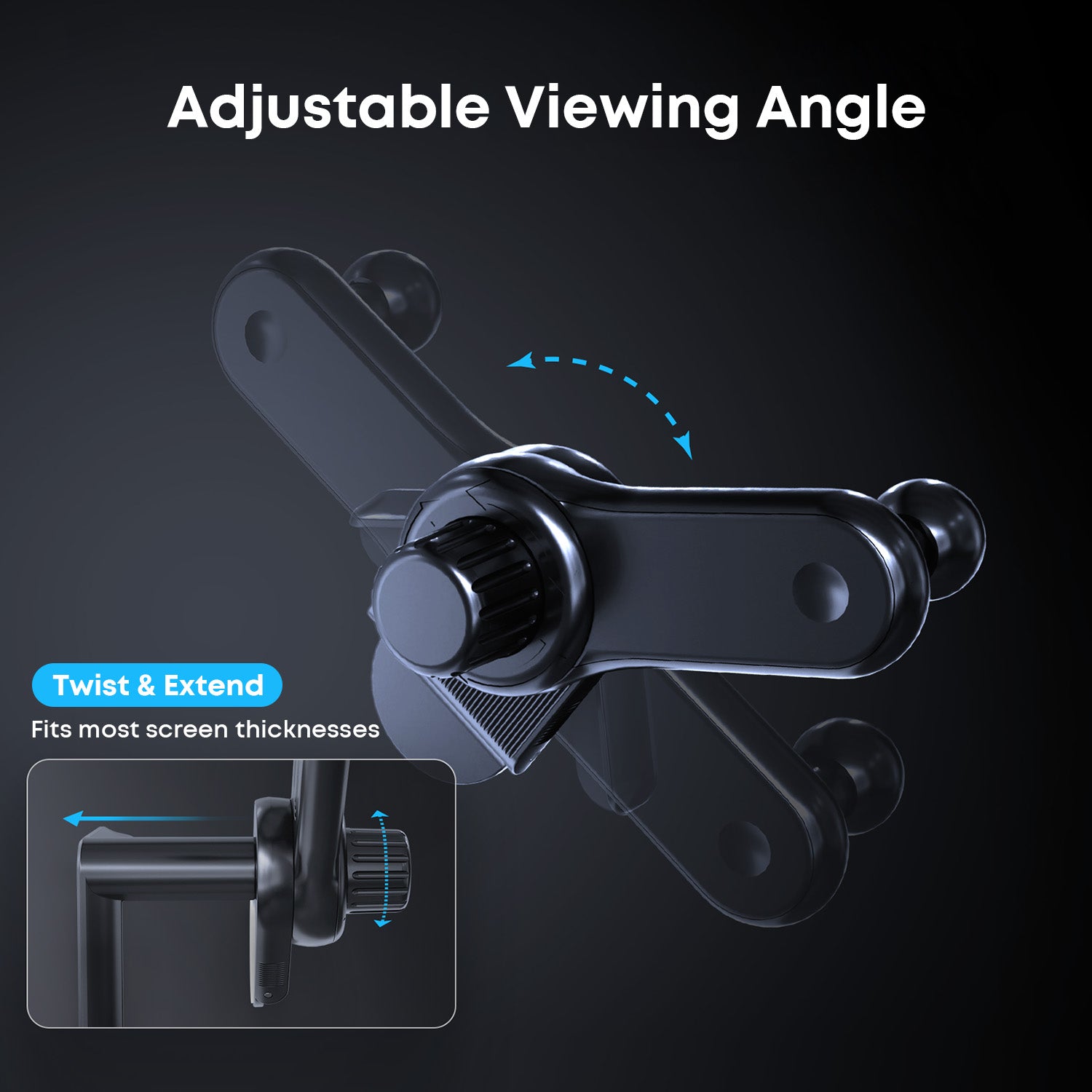 Tough On Universal Car Mount Base with Ball Joint