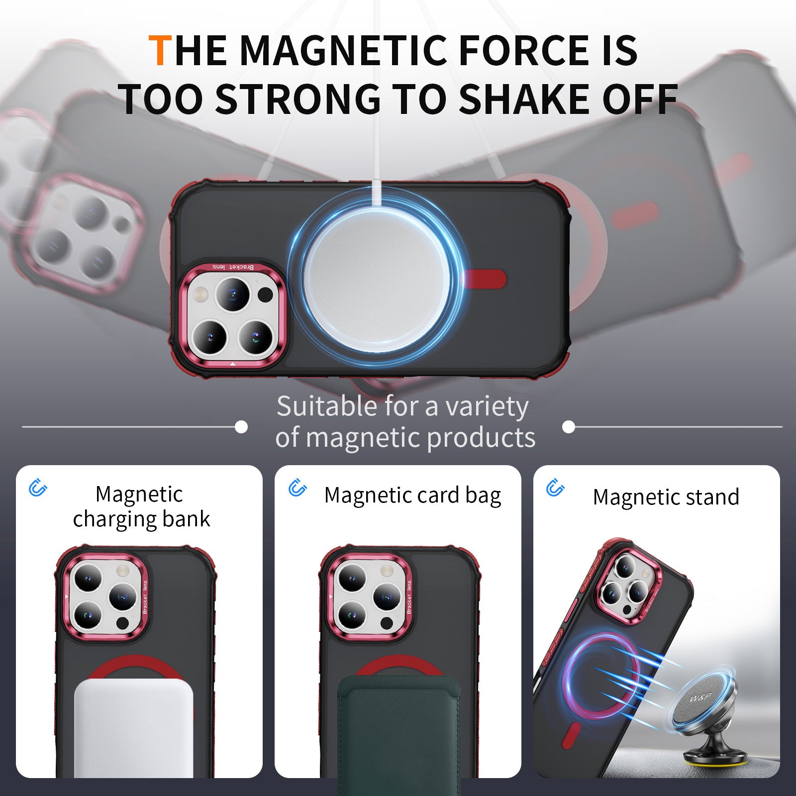 Tough On iPhone 16 Pro Max Case with Camera Stand MagSafe Compatible