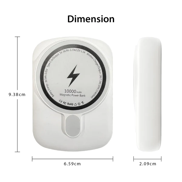 PTC Select Mini Magsafe Magnetic Wireless Portable 10000mAh 15W Fast Charger Power Bank