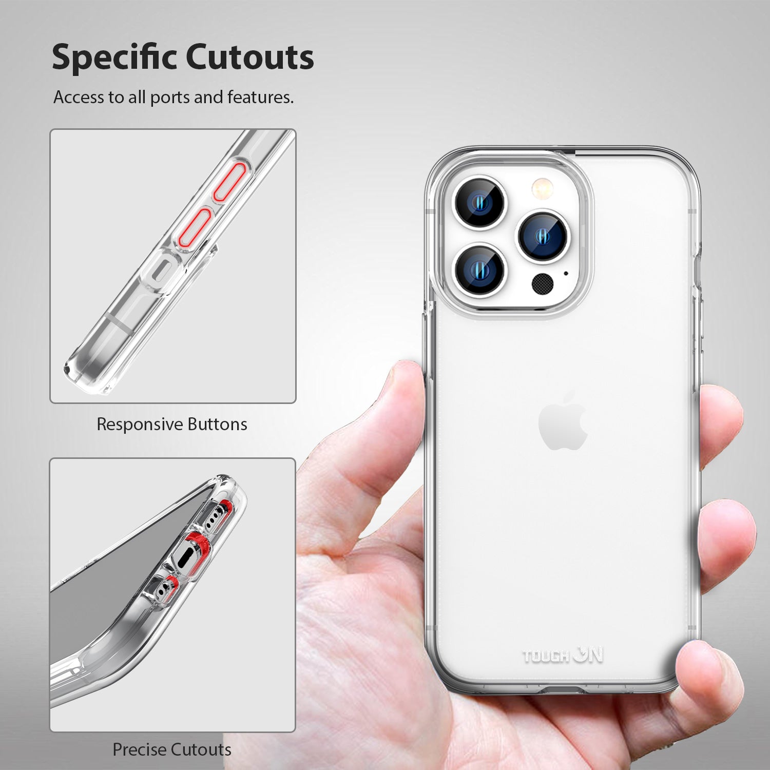 Tough On iPhone 15 Pro Case Clear