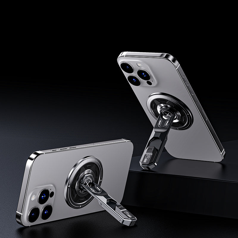 MagStand Magnetic Phone Grip with Kickstand Grey