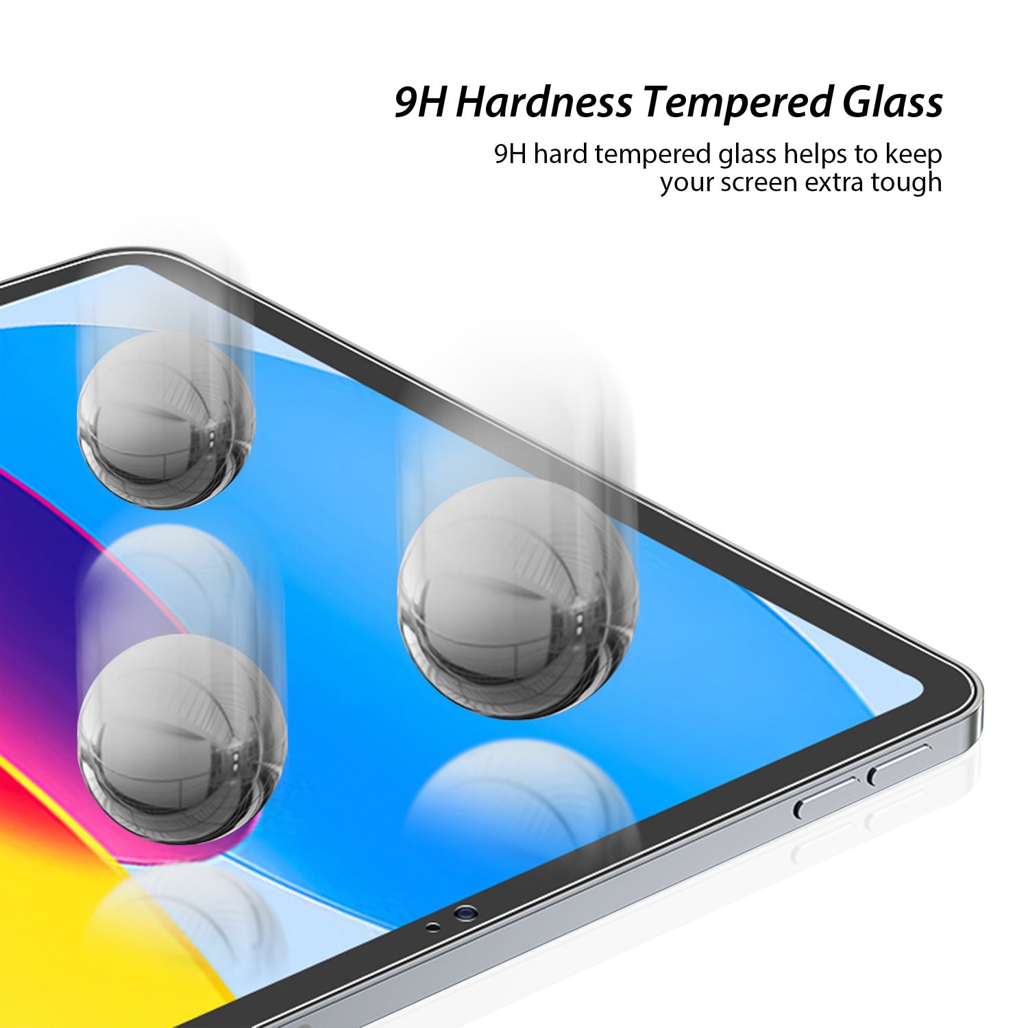 Tough On iPad 10th Gen 2022 10.9" Screen Protector Full Cover Tempered Glass