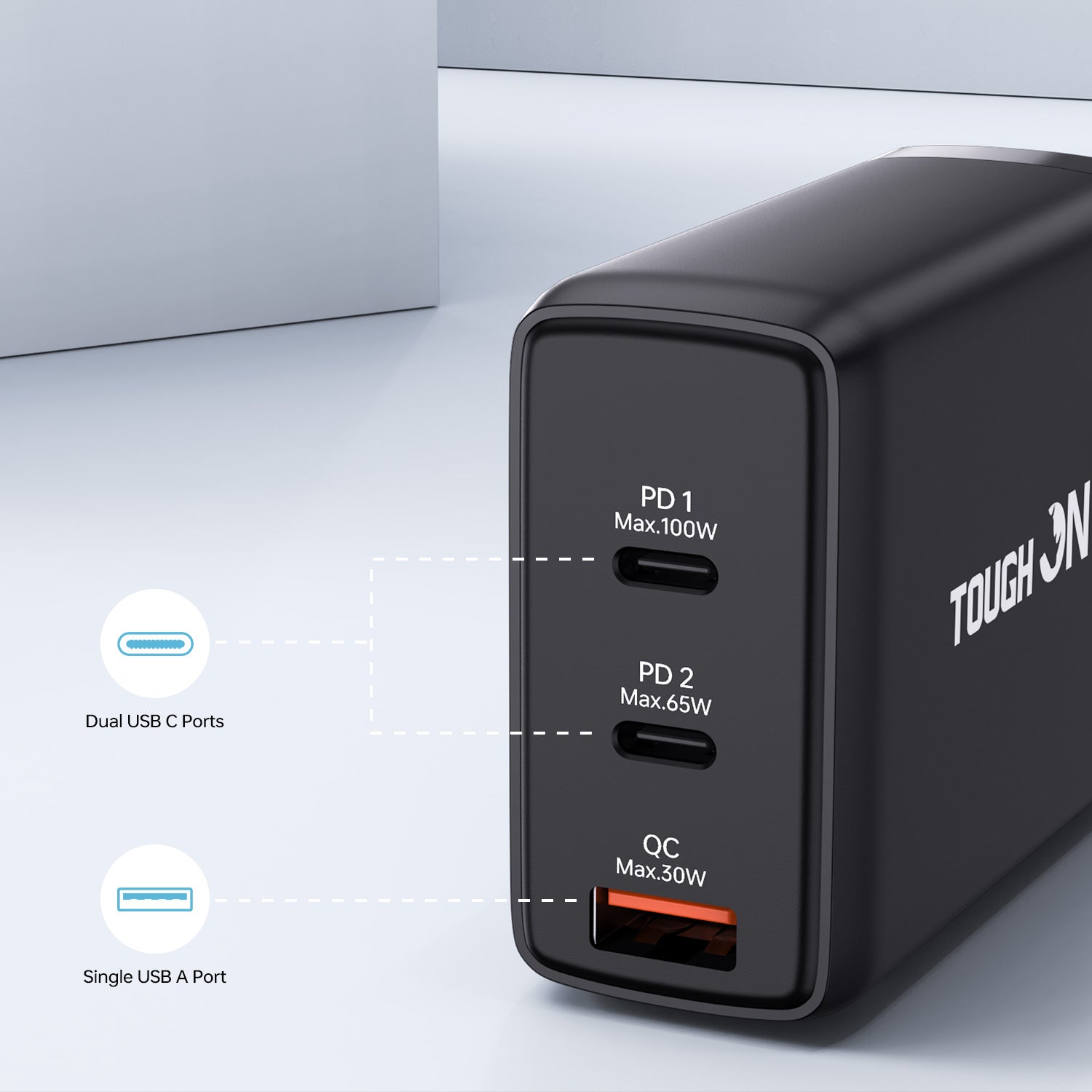 Tough On Wall Charger and Charging Cable Bundle
