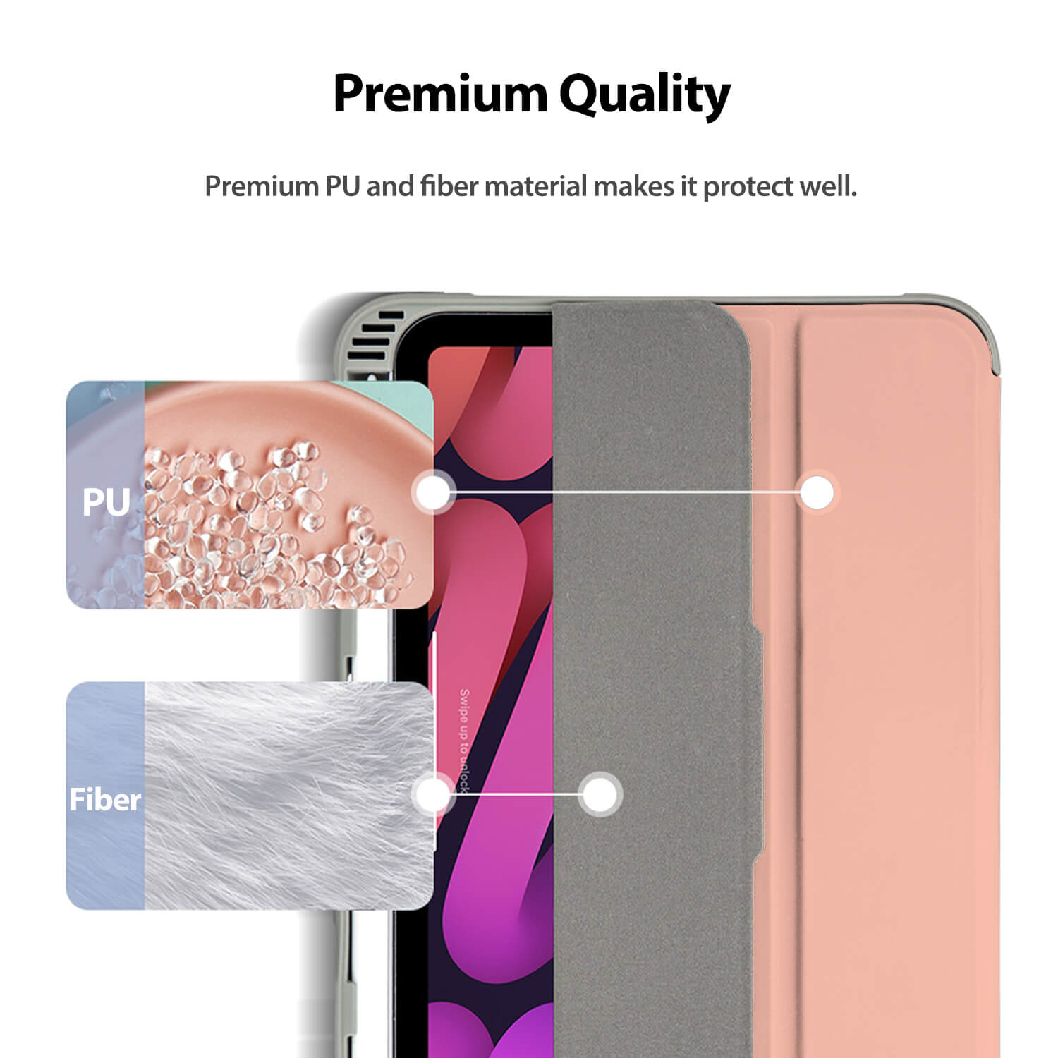 Tough On iPad mini 7/mini 6 Smart Cover Clear