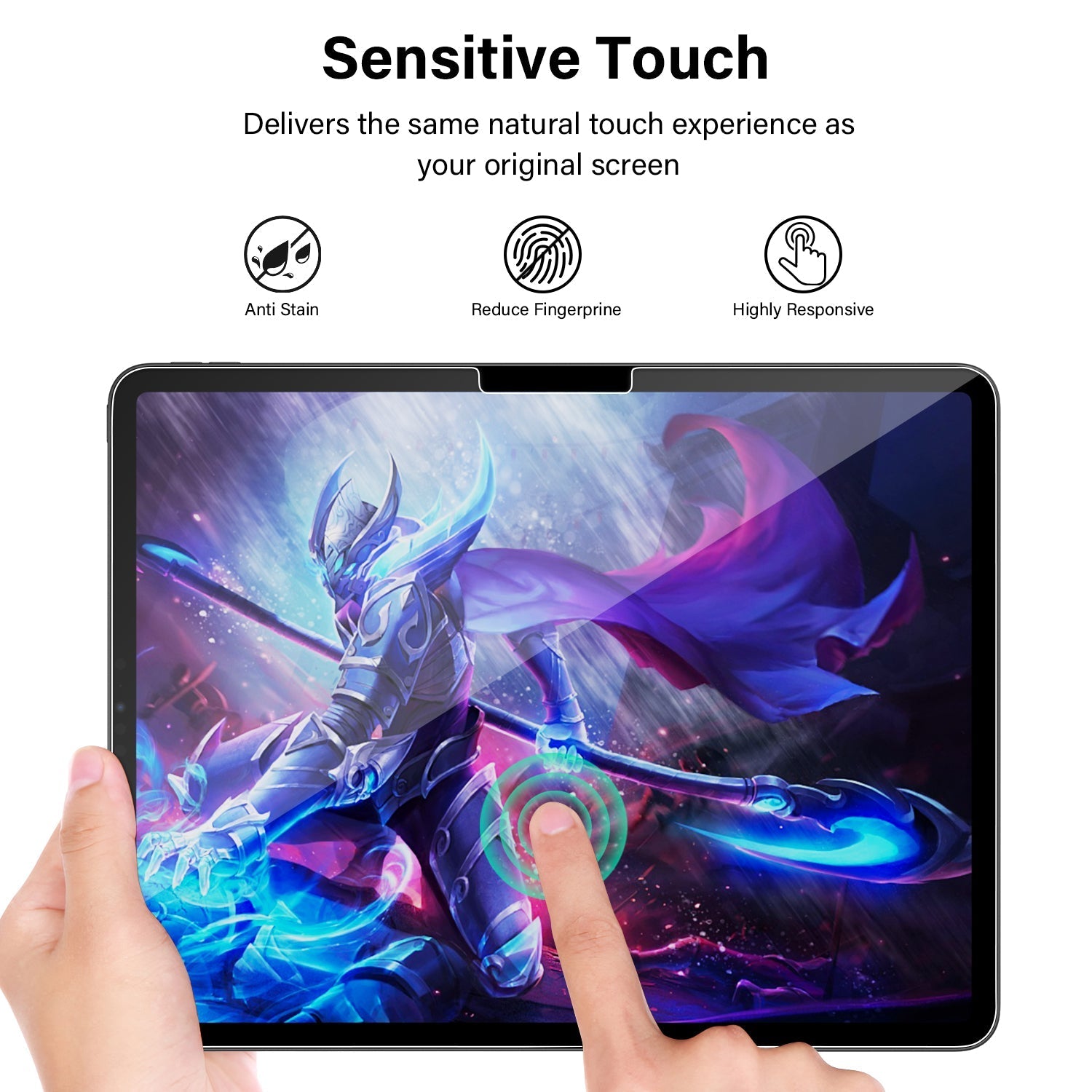 Tough On iPad Pro 11" 2024 Screen Protector Full Cover Tempered Glass