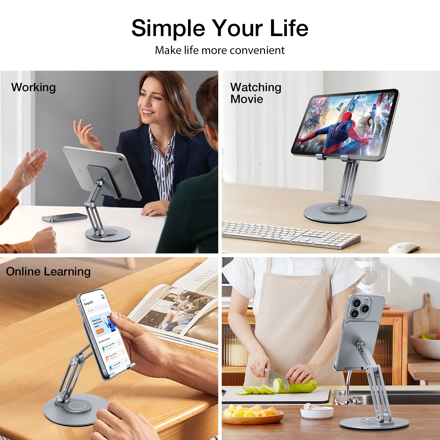 Phone Stand 360 Rotating Foldable Phone Holder