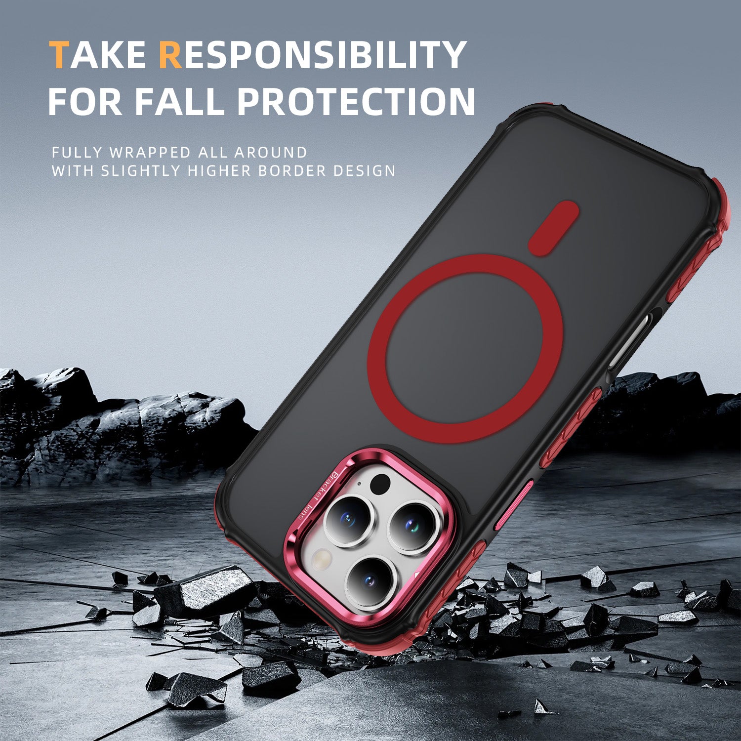 Tough On iPhone 16 Pro Max Case with Camera Stand MagSafe Compatible
