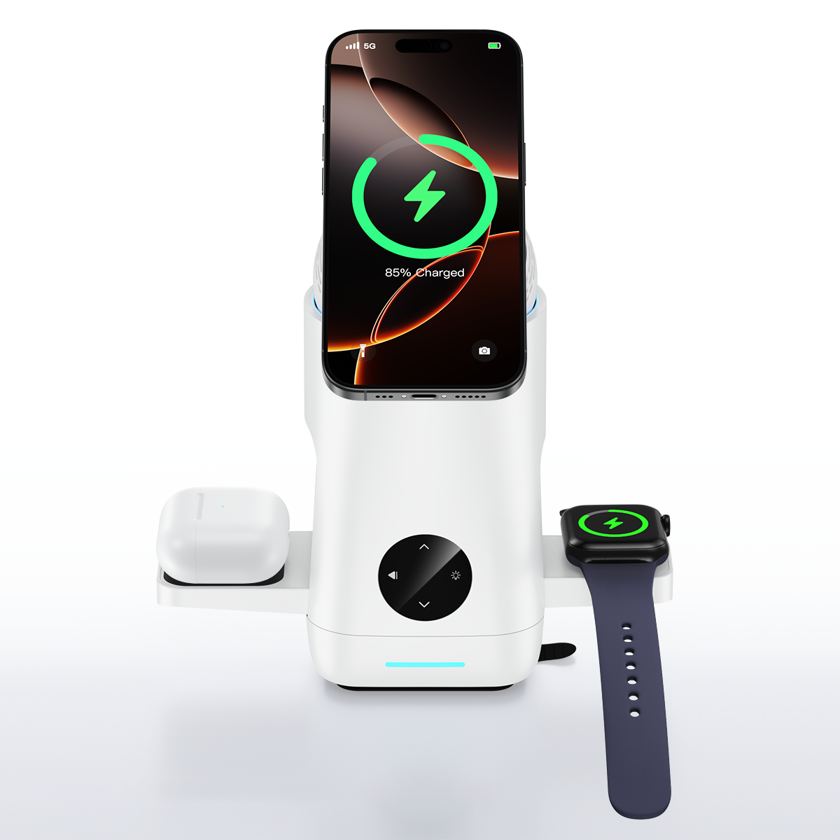 Tough On MagMax 3-in-1 Qi2 Wireless Charging Station for Apple and Samsung Devices