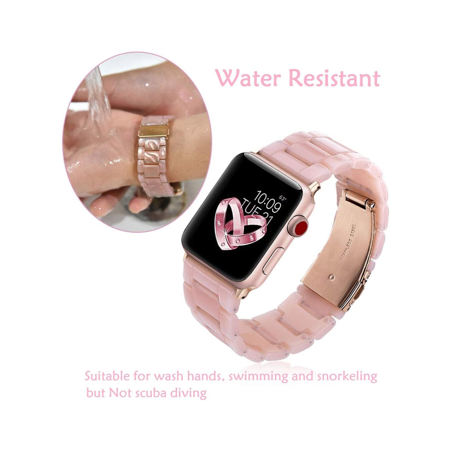 Tough On Apple Watch Band Ultra / Ultra2 Resin Pink