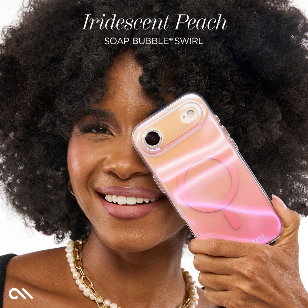 Case-Mate Peach Soap Bubble MagSafe Case for iPhone 17 Series