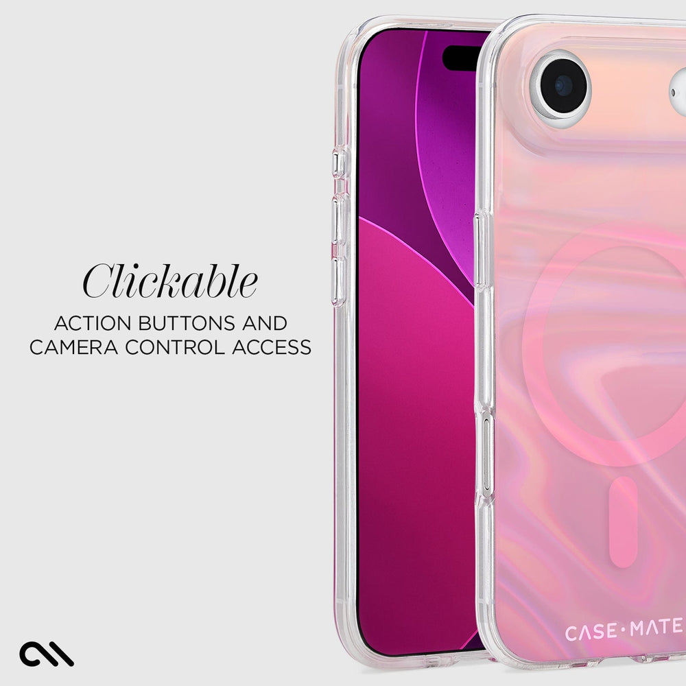 Case-Mate Peach Soap Bubble MagSafe Case for iPhone 17 Series