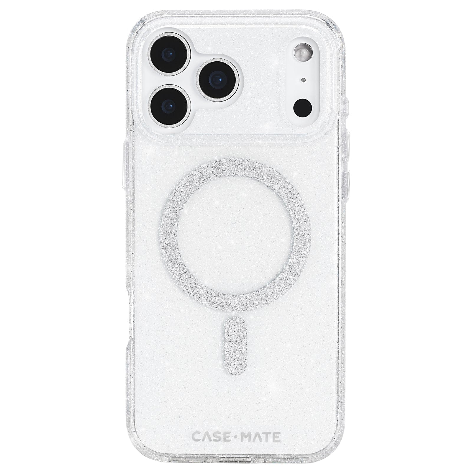 Case-Mate Sheer Twinkle Silver MagSafe Case for iPhone 17 Series-1