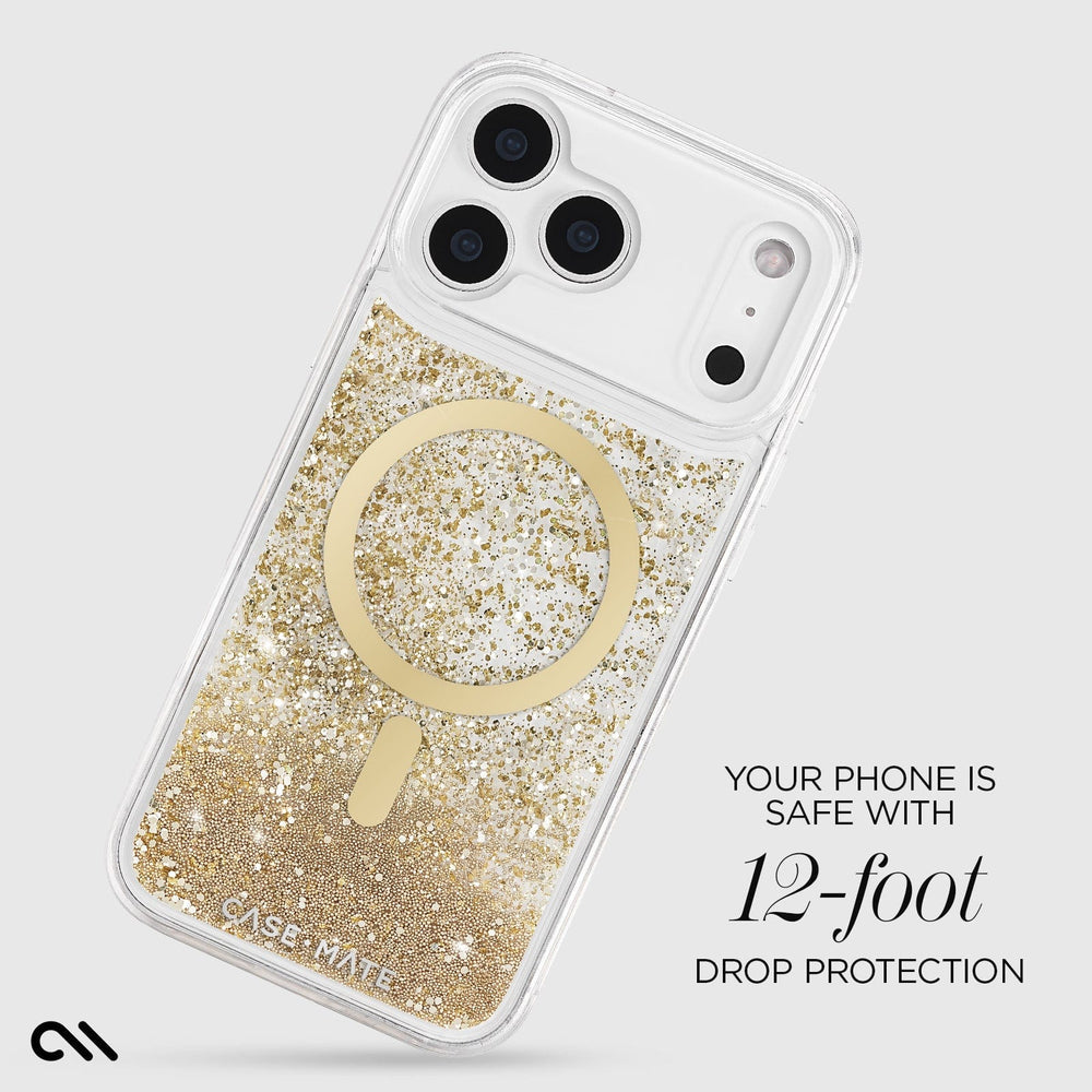 Case-Mate Waterfall Gold MagSafe Case for iPhone 17 Series