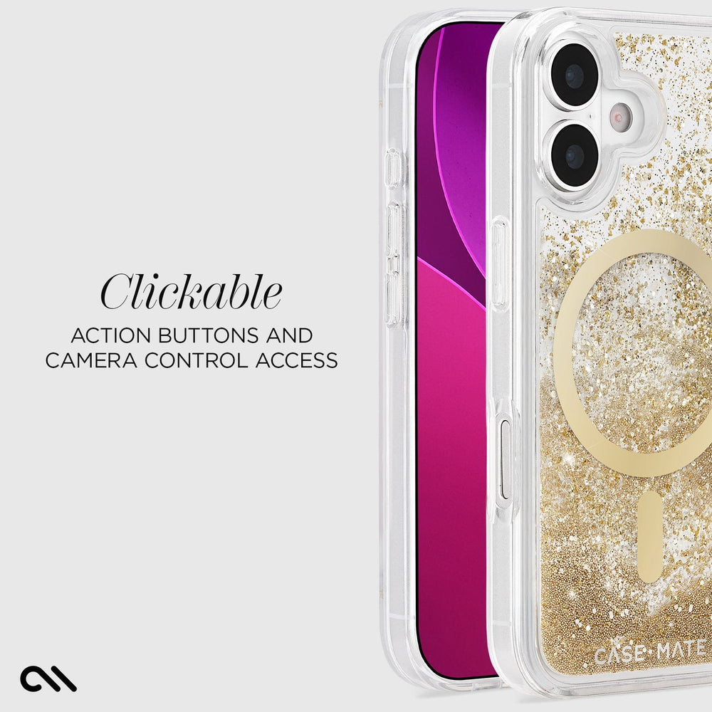 Case-Mate Waterfall Gold MagSafe Case for iPhone 17 Series