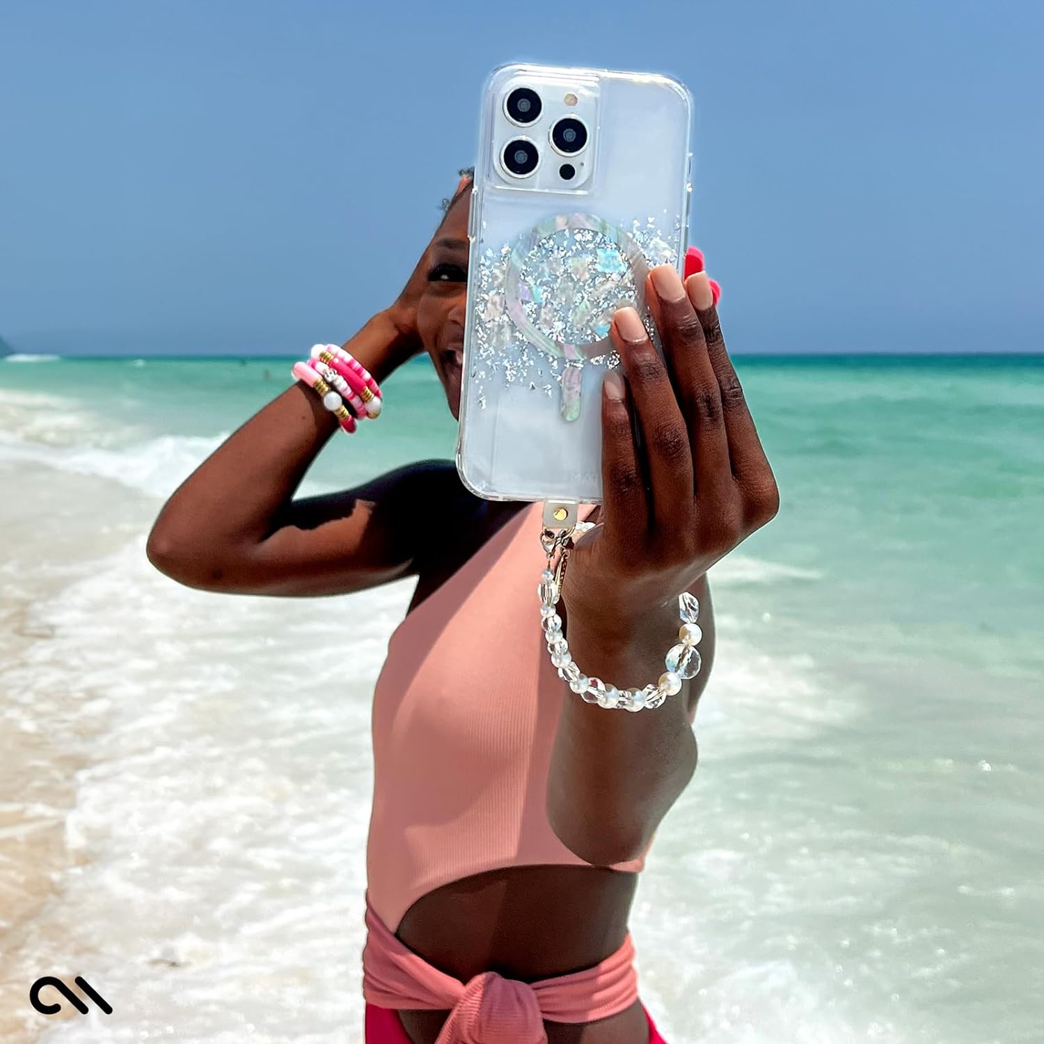 Case-Mate iPhone 15 Pro Max Case Karat Touch of Pearl with Magsafe