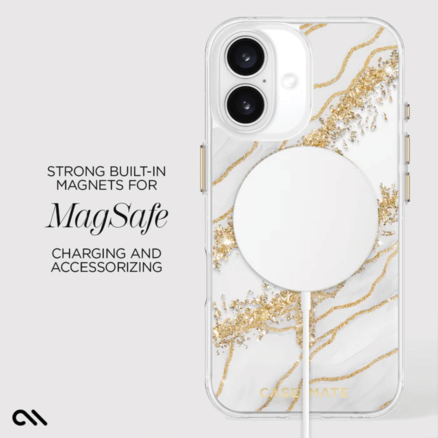 Case-Mate iPhone 16 Case Karat Granite with MagSafe