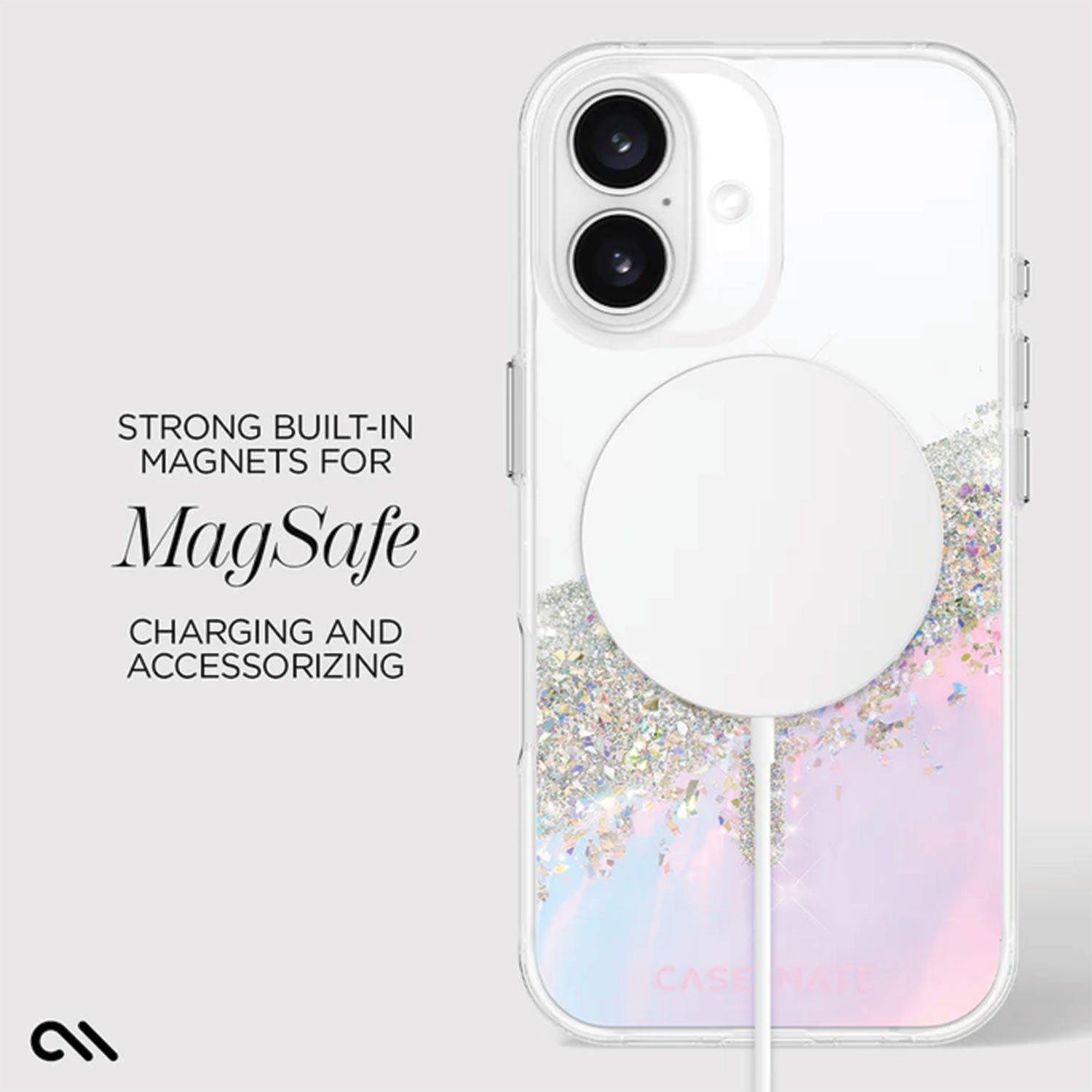 Case-Mate iPhone 16 Case Karat Soap Bubble with MagSafe