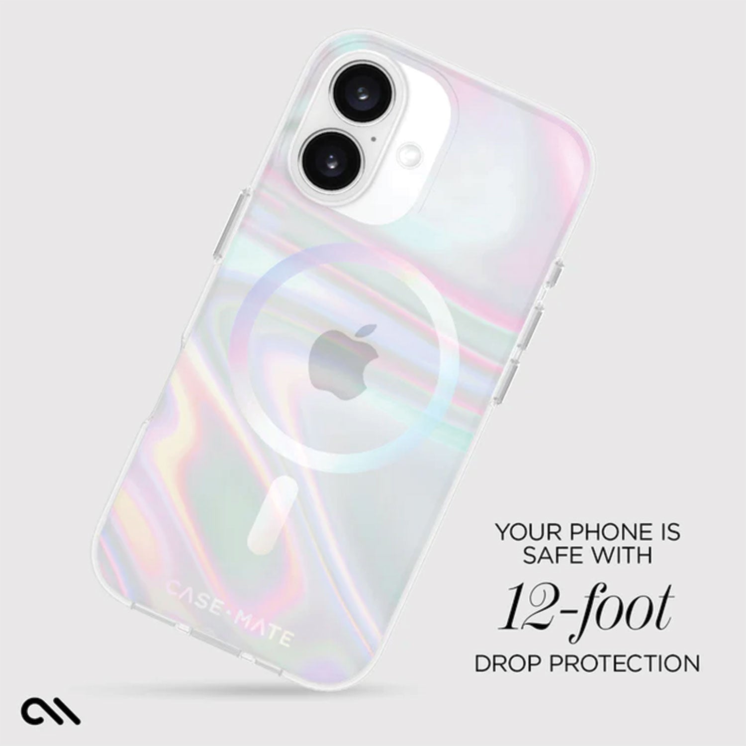Case-Mate iPhone 16 Case Soap Bubble with MagSafe