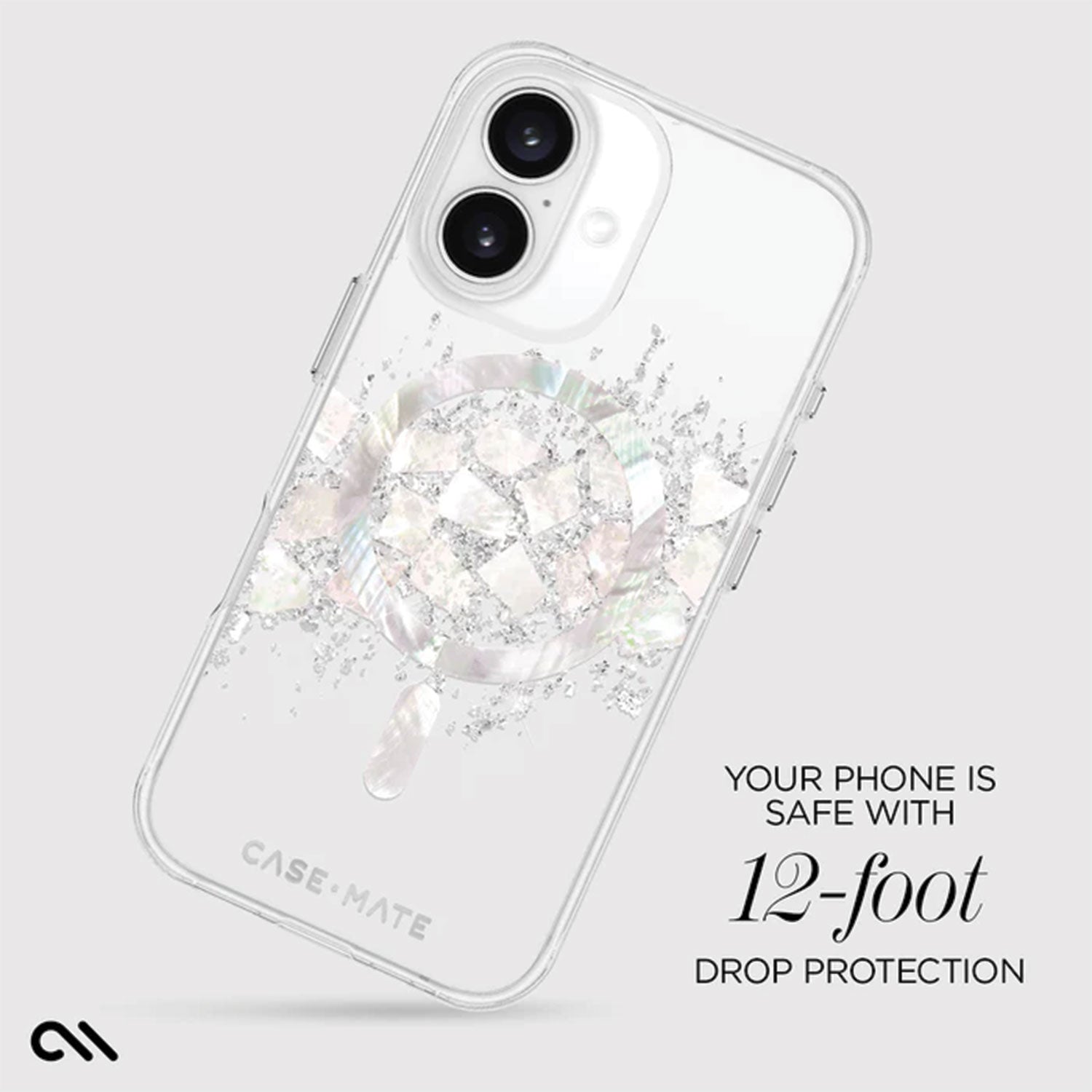 Case-Mate iPhone 16 Plus Case Karat Touch of Pearl with MagSafe