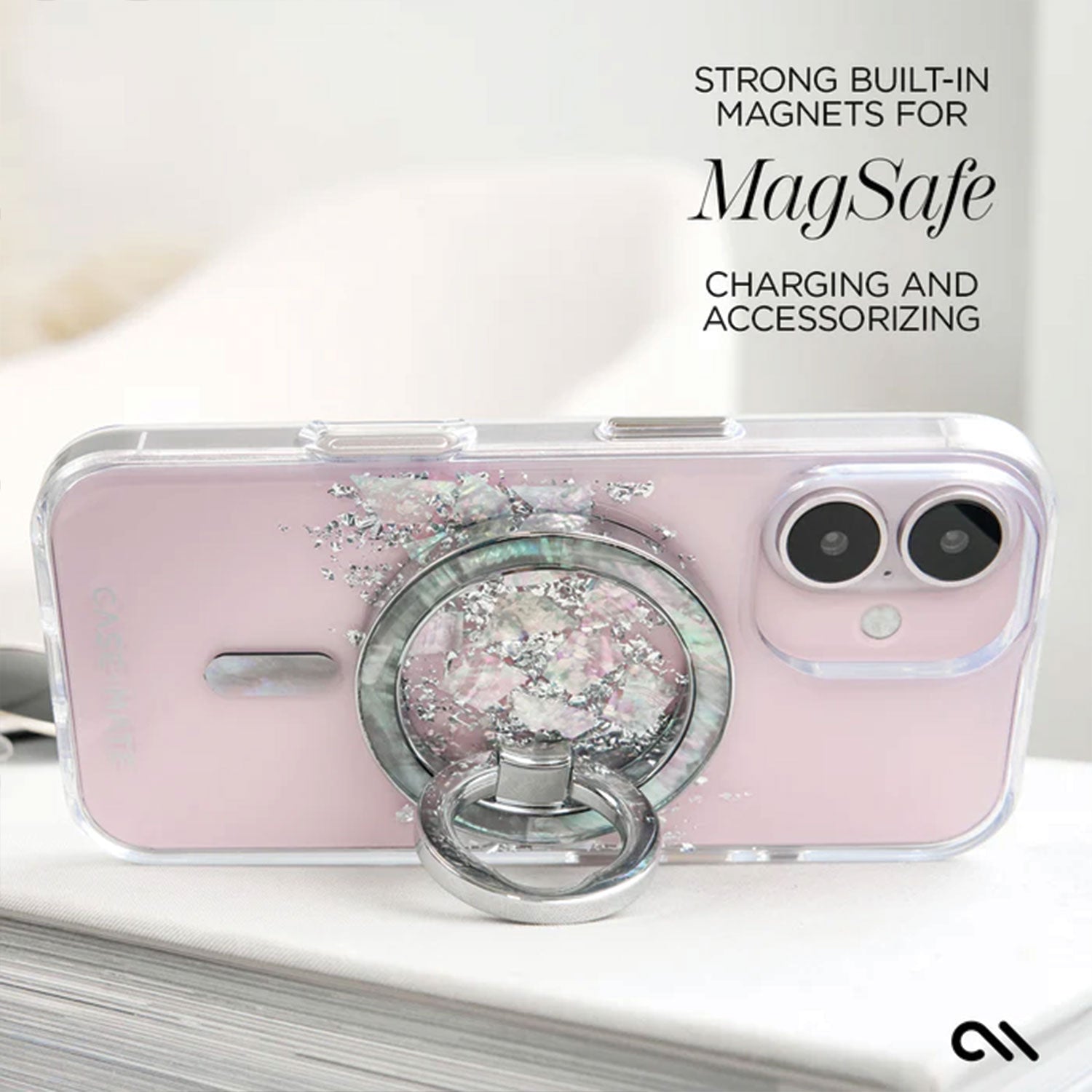 Case-Mate iPhone 16 Plus Case Karat Touch of Pearl with MagSafe