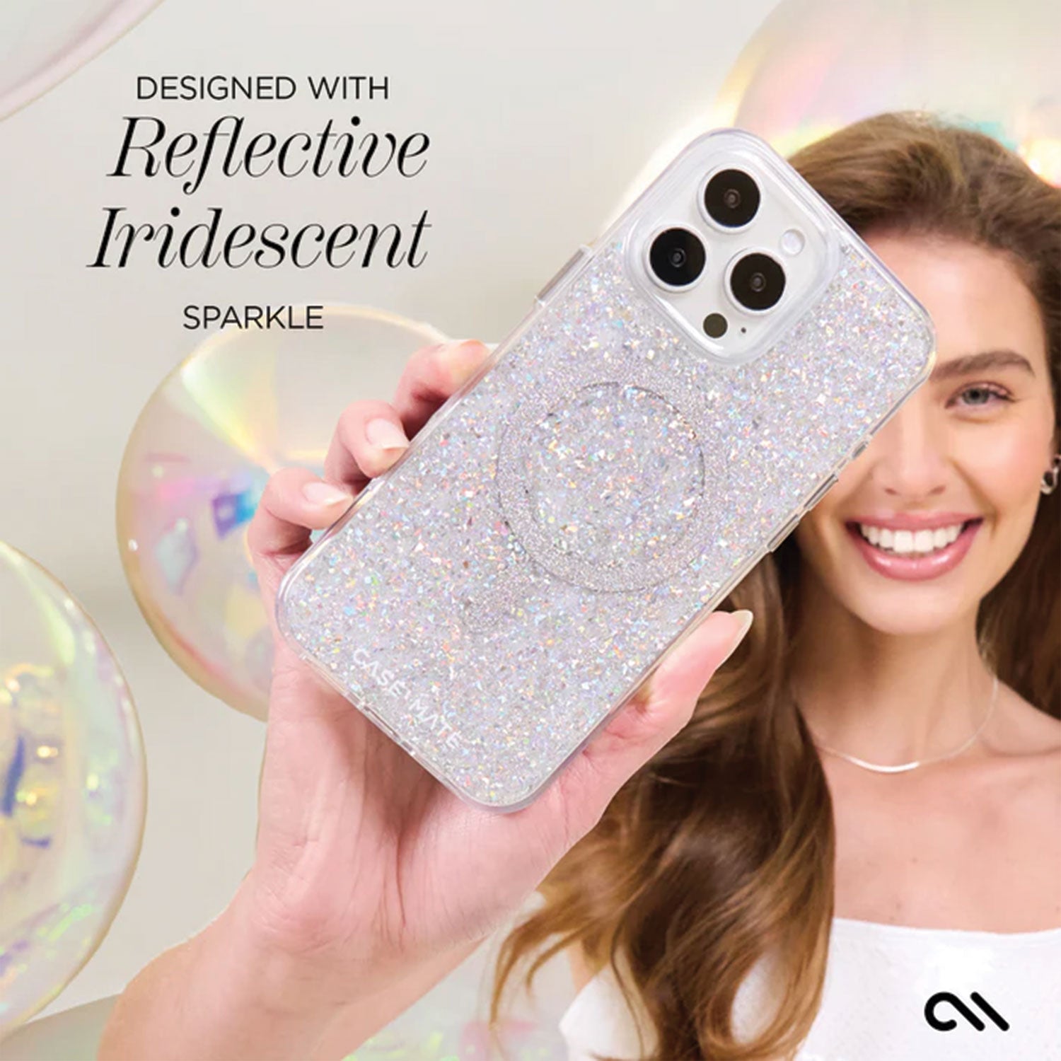 Case-Mate iPhone 16 Pro Case Twinkle Disco with MagSafe