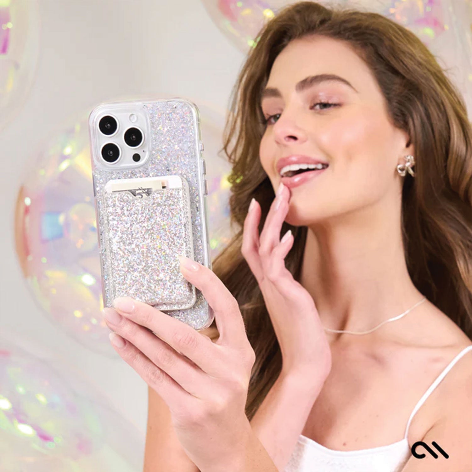 Case-Mate iPhone 16 Pro Case Twinkle Disco with MagSafe