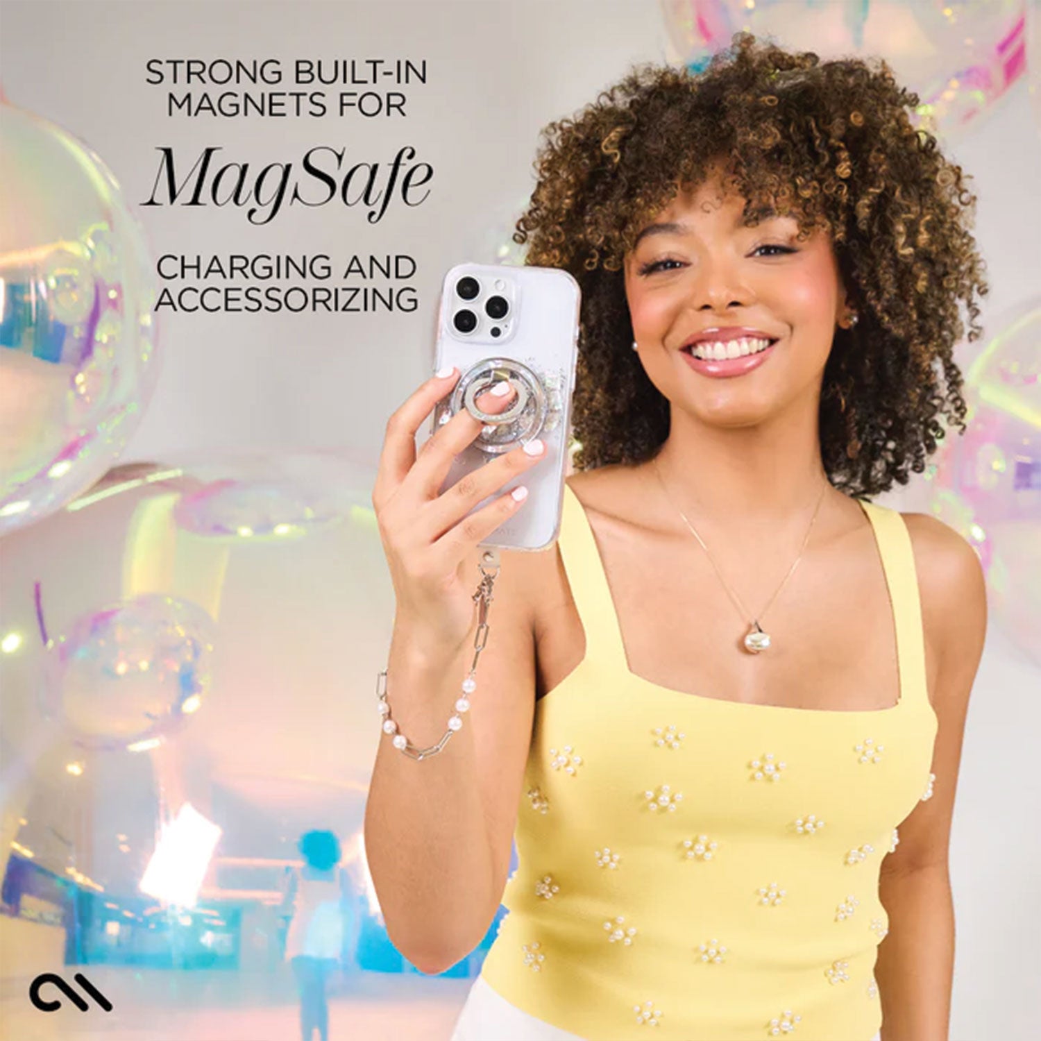 Case-Mate iPhone 16 Pro Case Touch of Pearl with MagSafe
