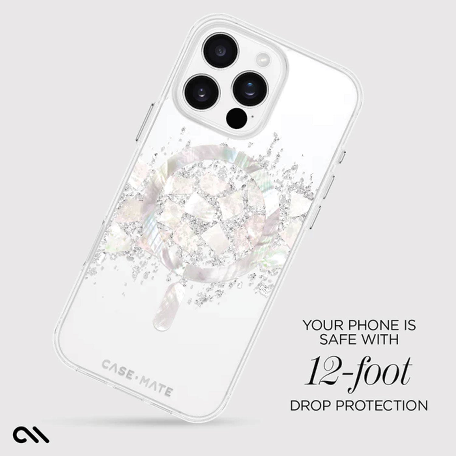 Case-Mate iPhone 16 Pro Max Case Karat Touch of Pearl with MagSafe