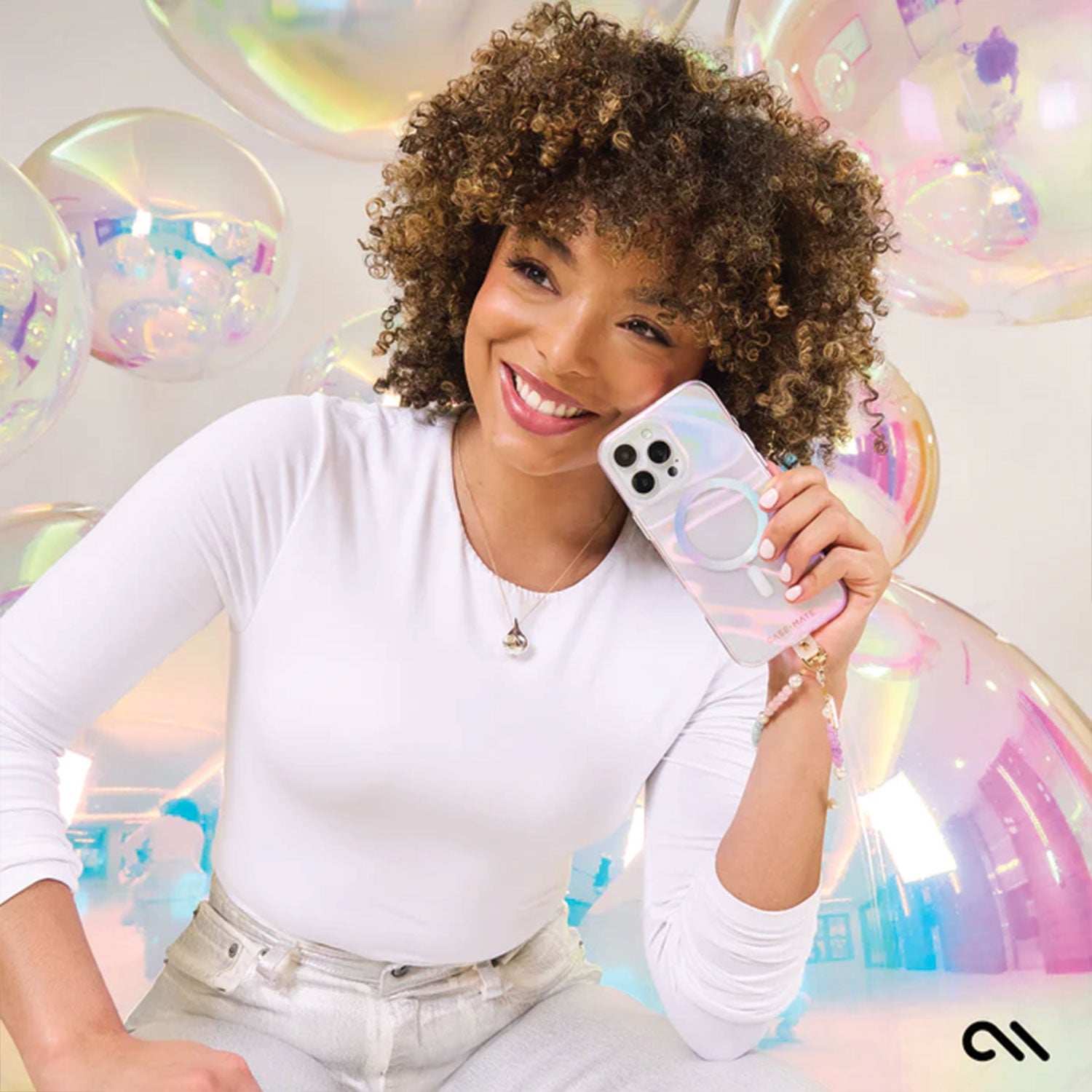 Case-Mate iPhone 16 Pro Max Case Soap Bubble with MagSafe
