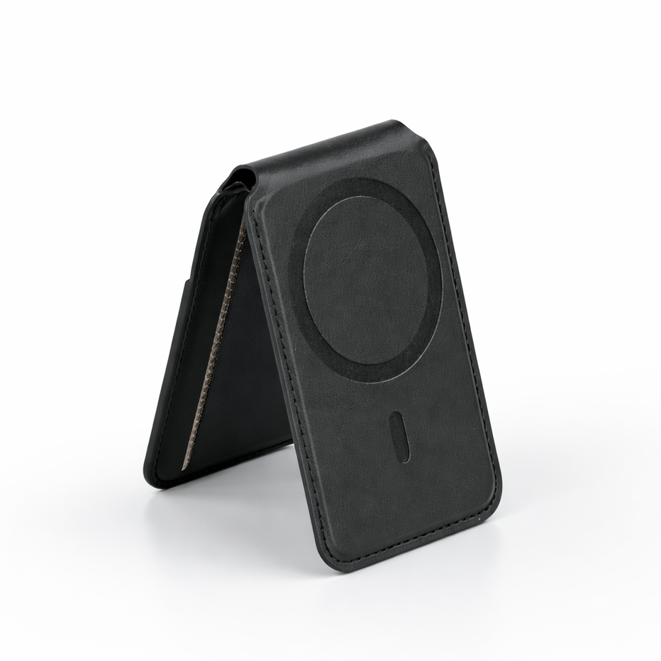 Magnetic Wallet Card Holder With FlexStand