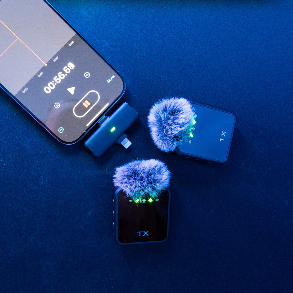 2 in 1 Wireless Microphone (lightning and USB-C adapter)