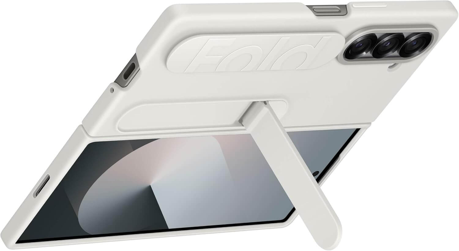 Samsung Galaxy Z Fold6 Silicone Case With Stand And Grip