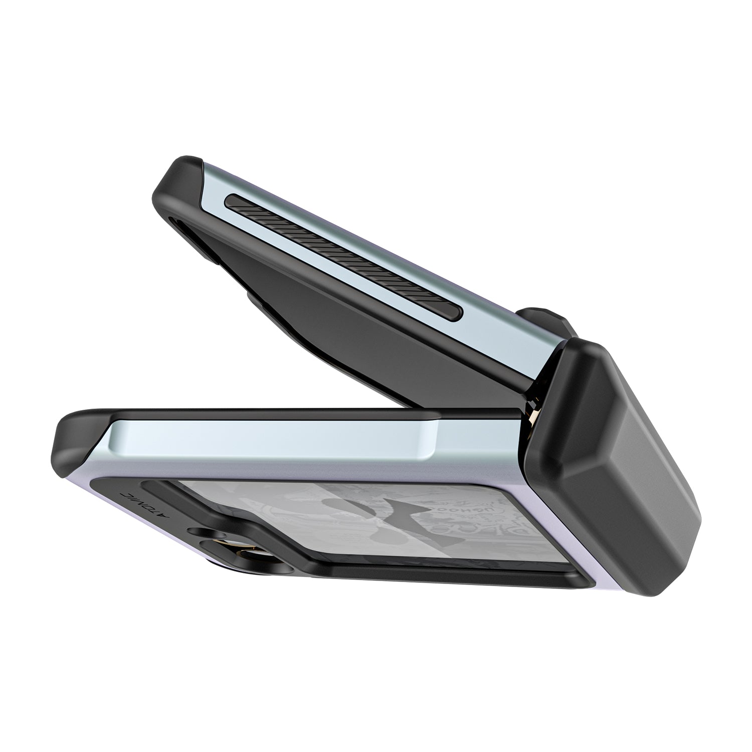 Ghostek Samsung Galaxy Z Flip5 5G Case Atomic Slim Aluminum Protection Black
