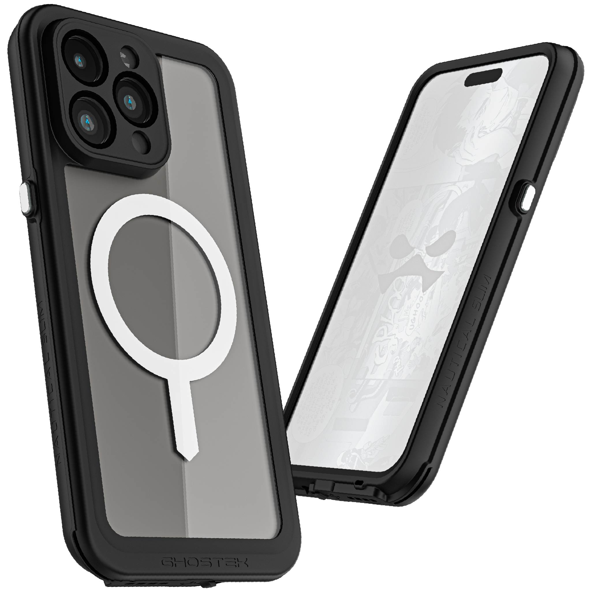 Ghostek iPhone 15 Pro Max Case Nautical Slim Waterproof with MagSafe