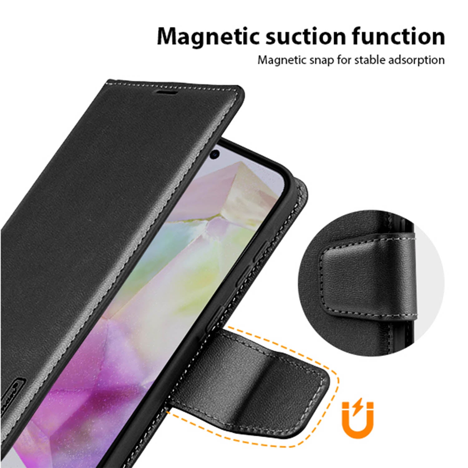 Hanman Samsung Galaxy A36 Case Wallet Leather
