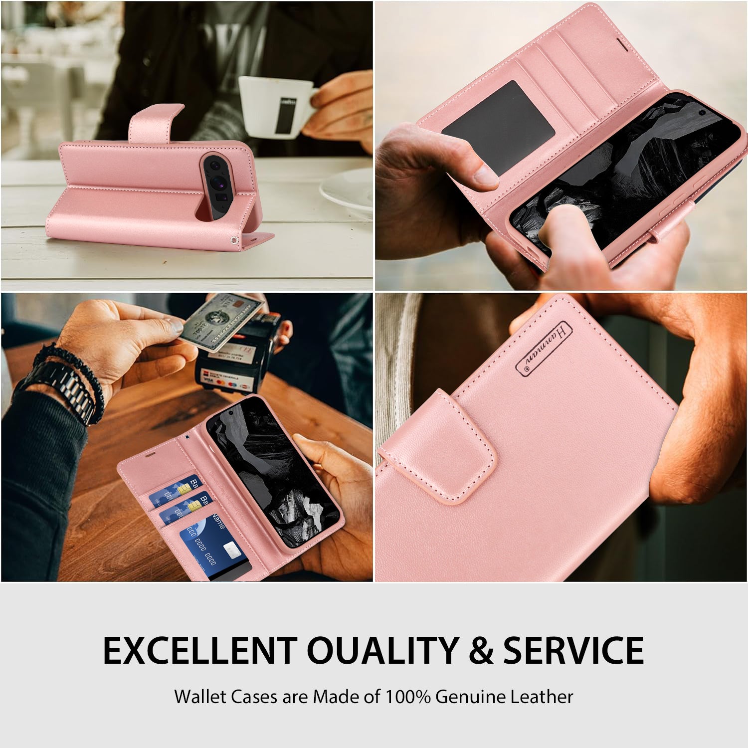Hanman Google Pixel 9 Pro Leather Case