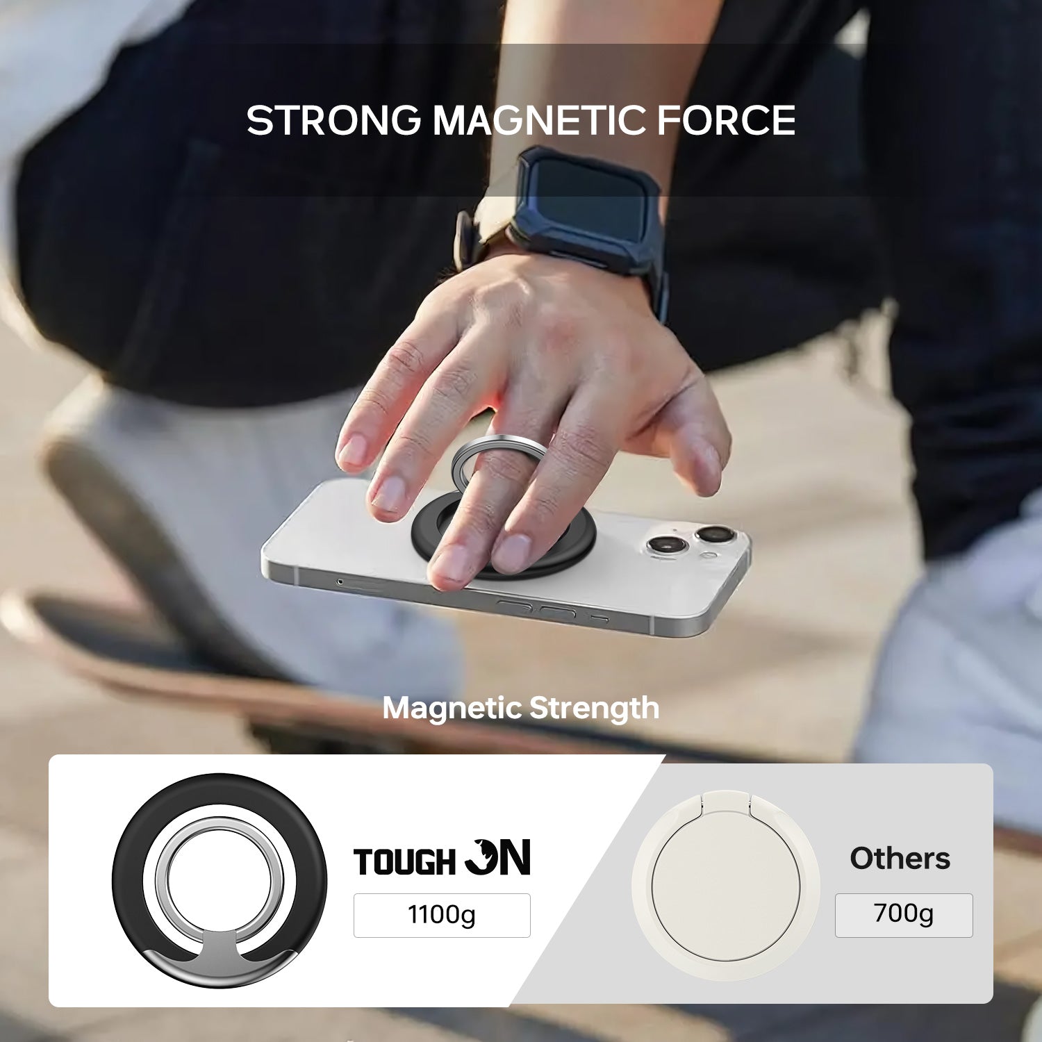 MagSafe Phone Grip Magnetic Phone Ring Holder