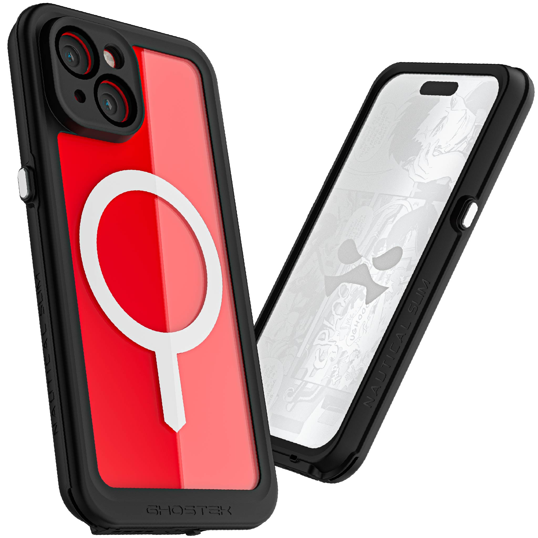 Ghostek iPhone 15 Case Nautical Slim Waterproof w/ Magsafe Clear