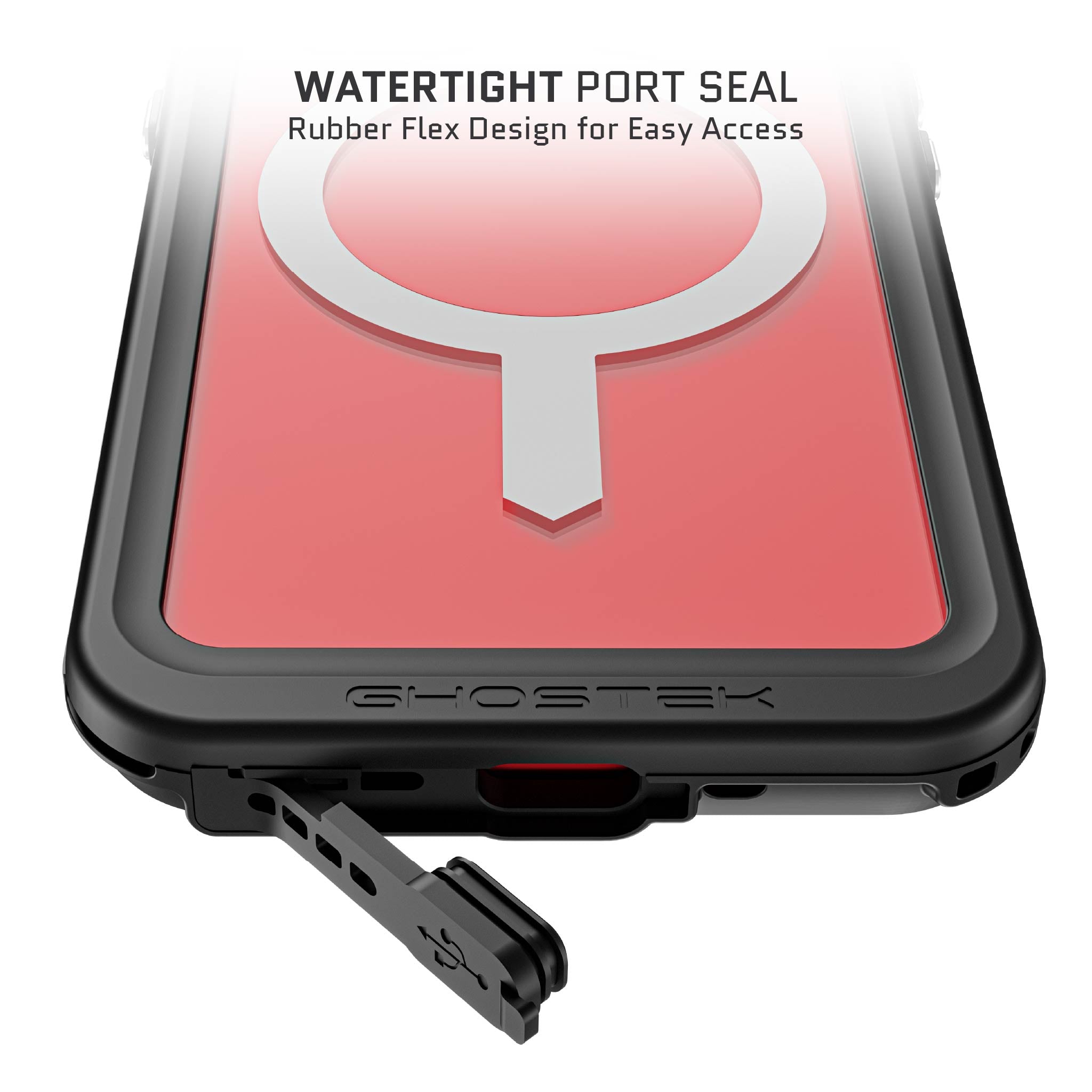 Ghostek iPhone 15 Case Nautical Slim Waterproof w/ Magsafe Clear