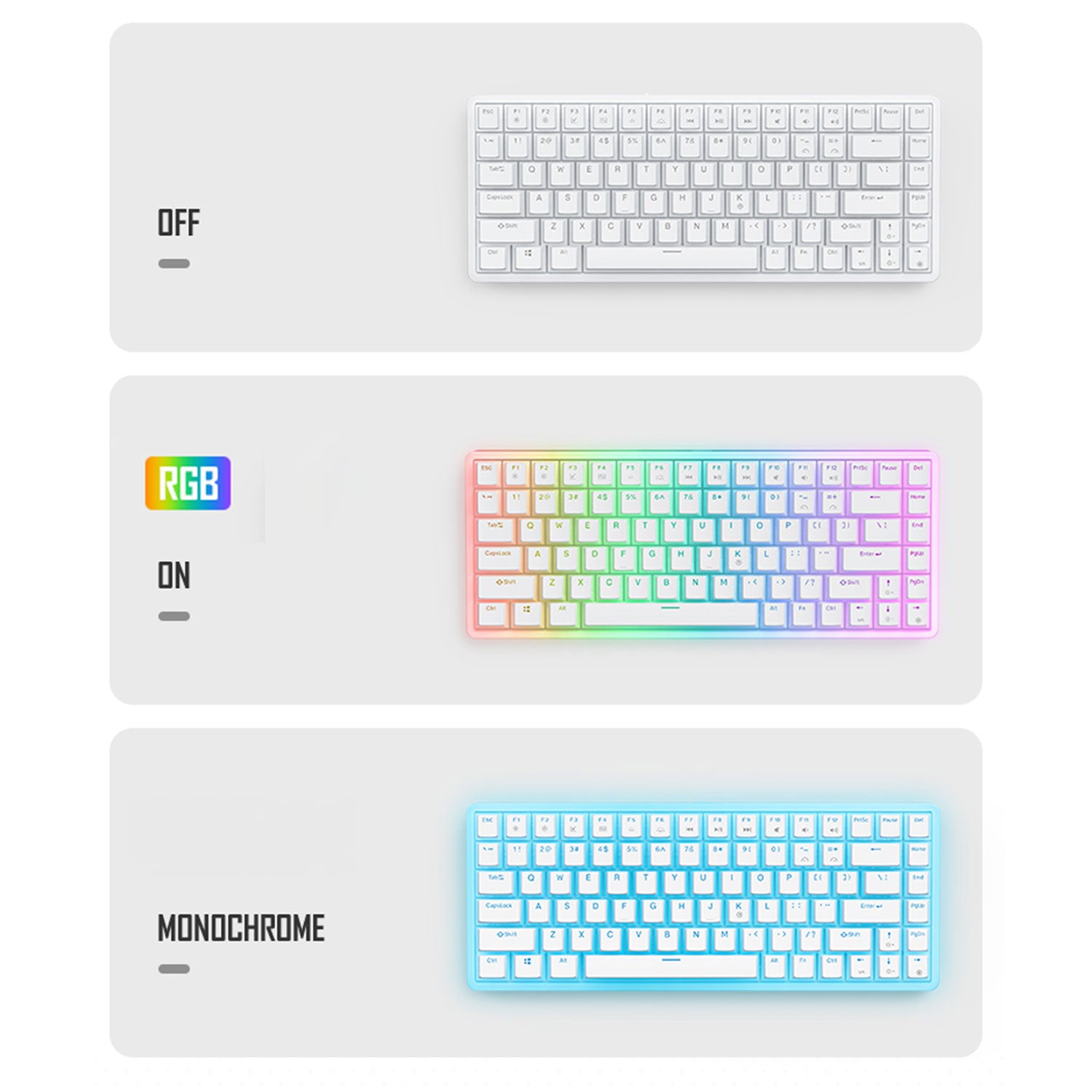 Onikuma G30 Gaming Wired Mechanical Keyboard with RGB Backlit