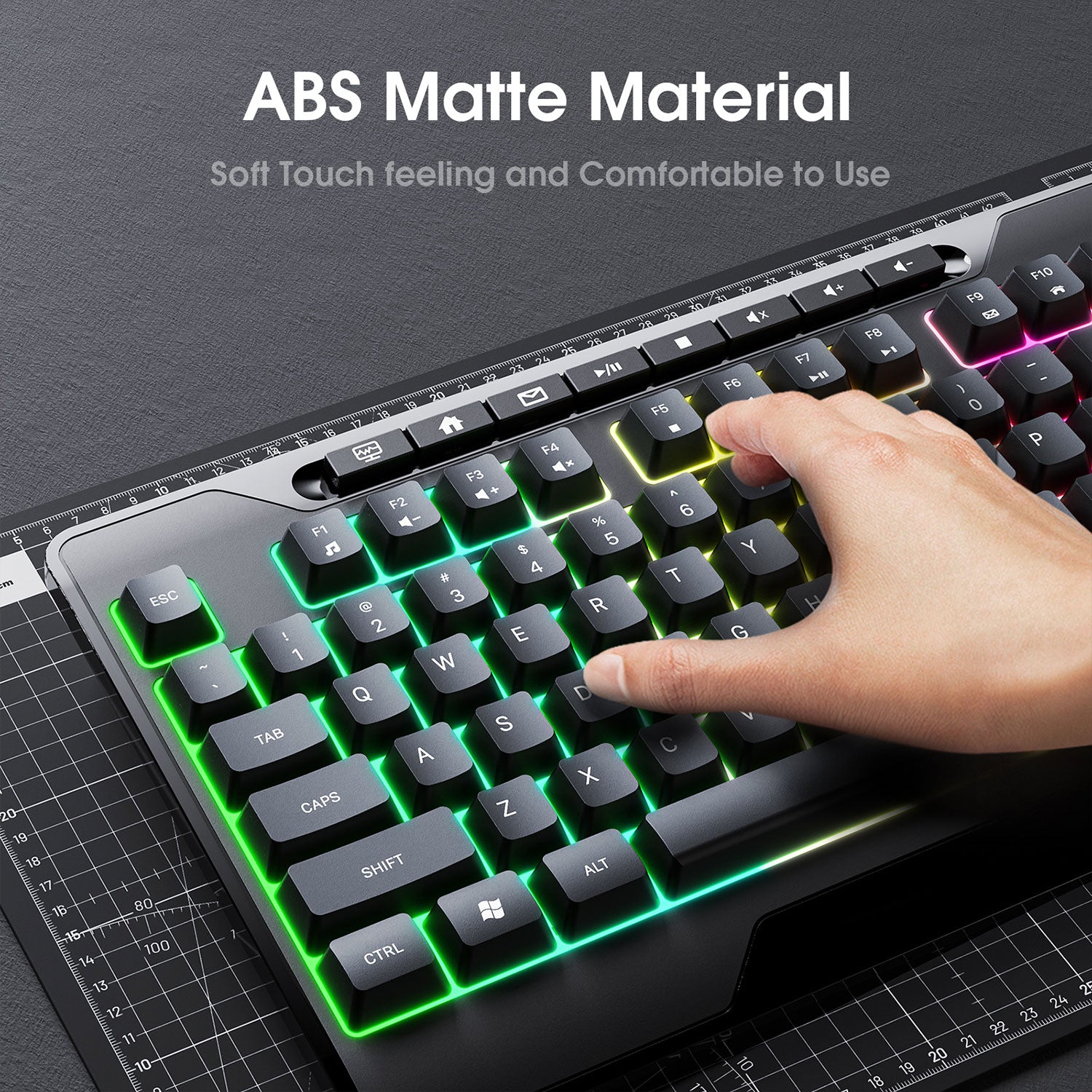 Onikuma G32 Wired Gaming Keyboard with RGB Backlit