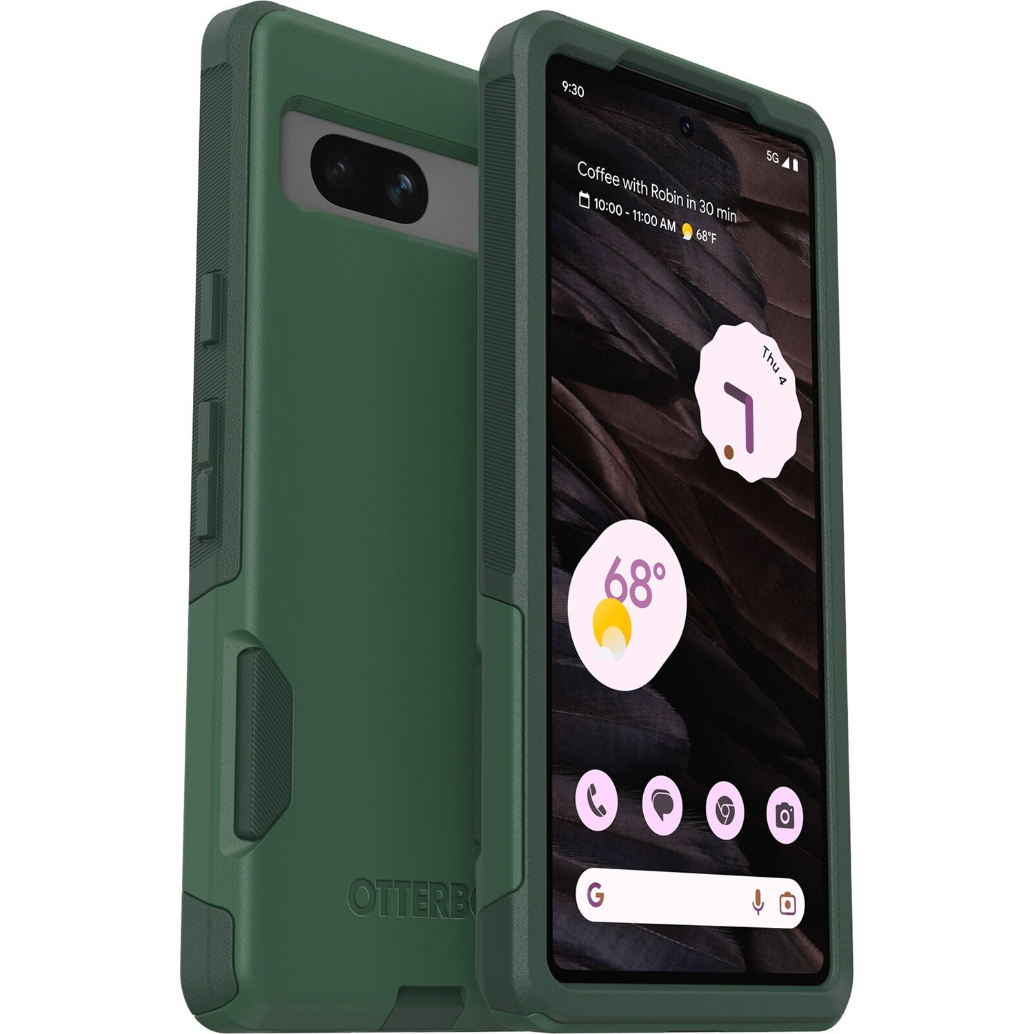 OtterBox Google Pixel 7a Case Commuter Series Antimicrobial Green