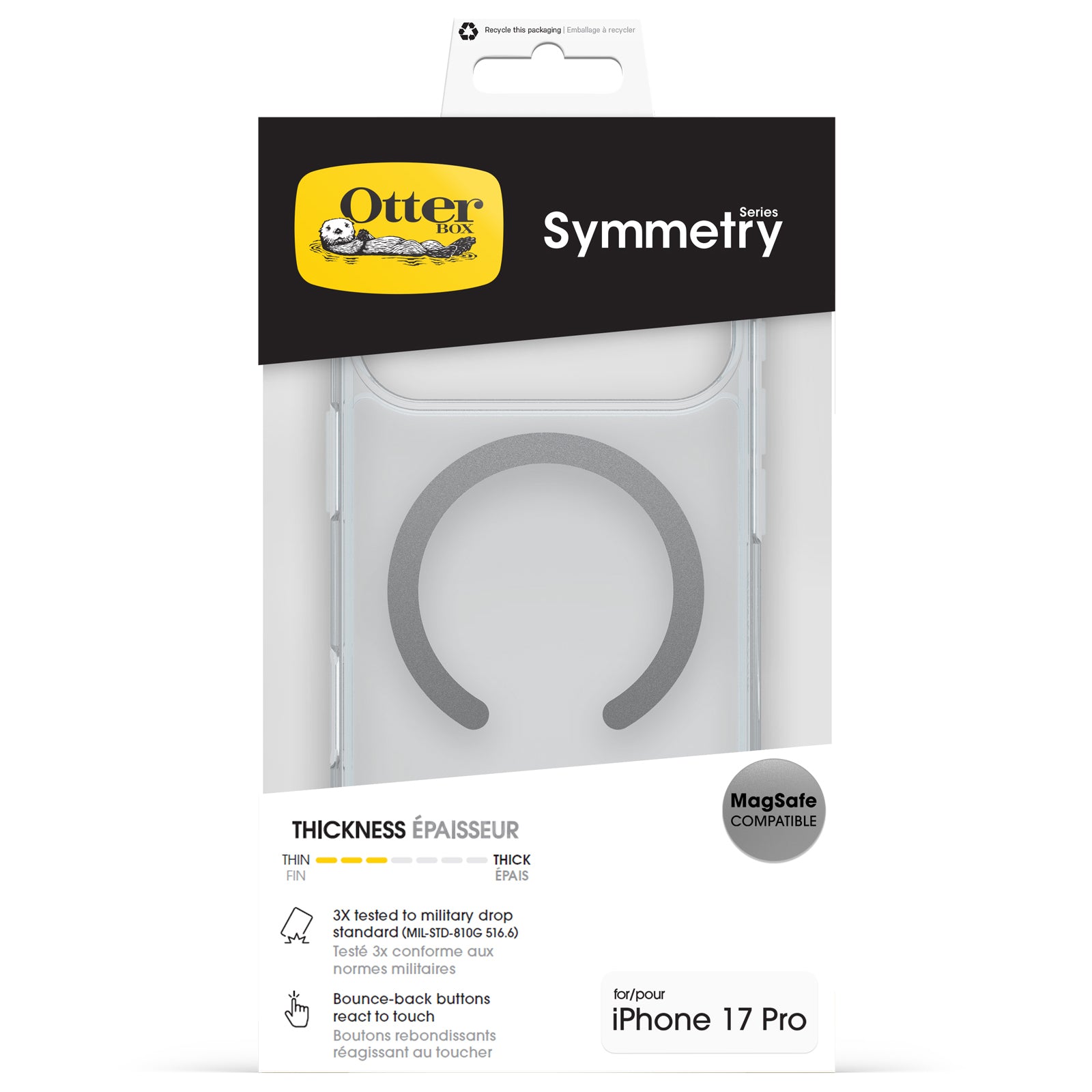 OtterBox Symmetry Clear Case with MagSafe for iPhone 17 Series