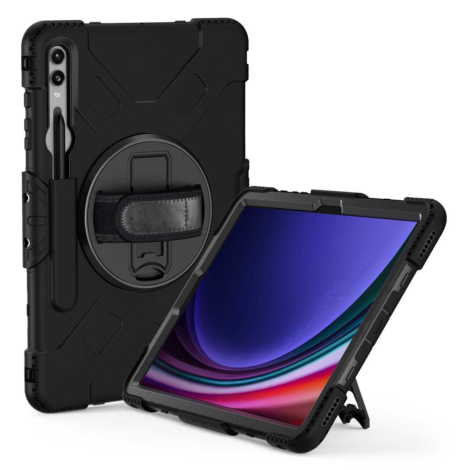 PTC Select Samsung Galaxy Tab S9+ Case Rugged Protection Black