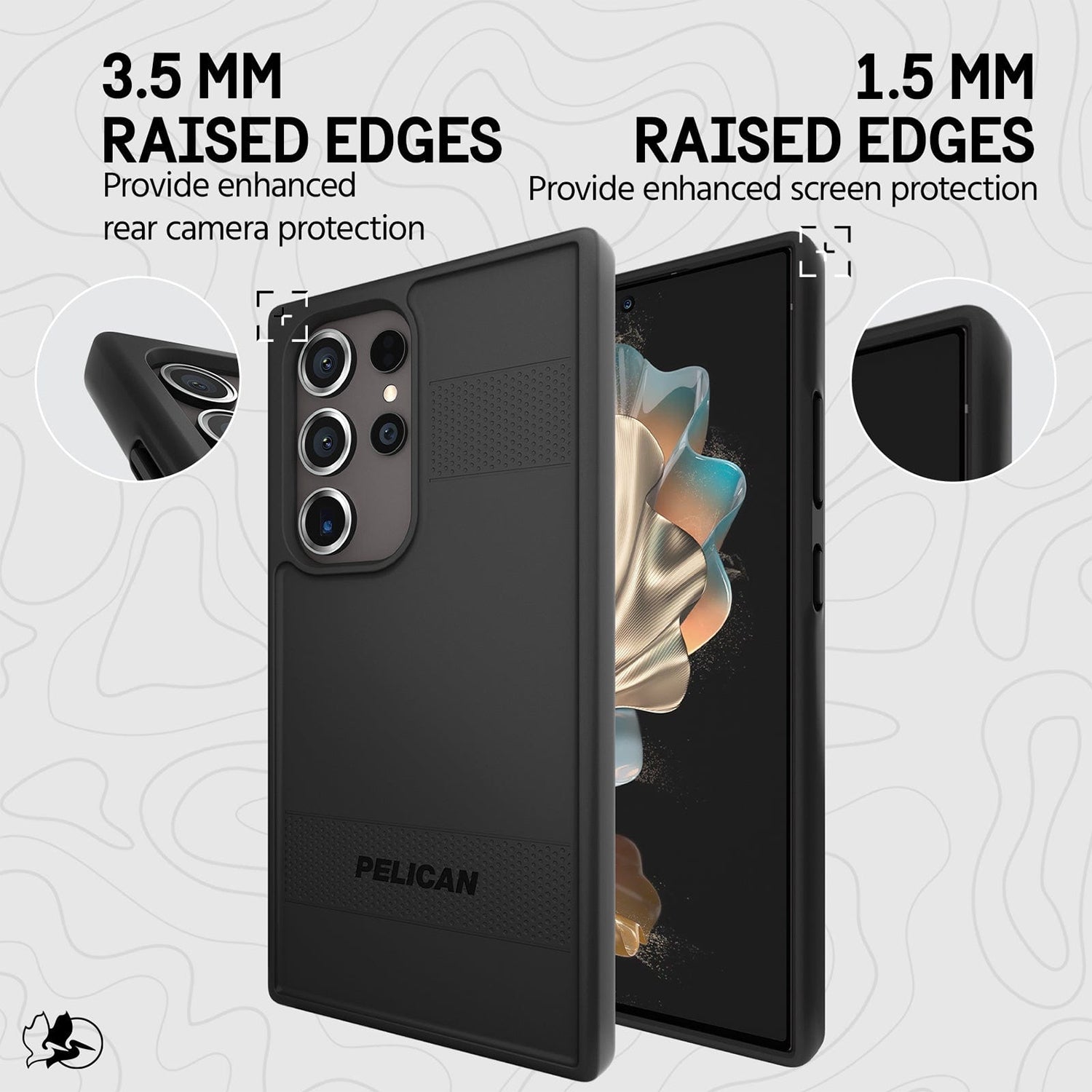 Pelican Samsung Galaxy S24 Ultra Case Protector Black